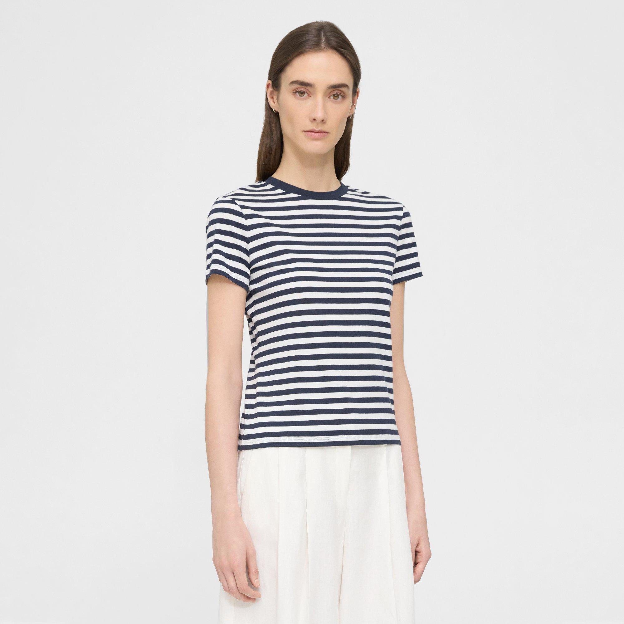 Tiny Tee in Striped Organic Cotton