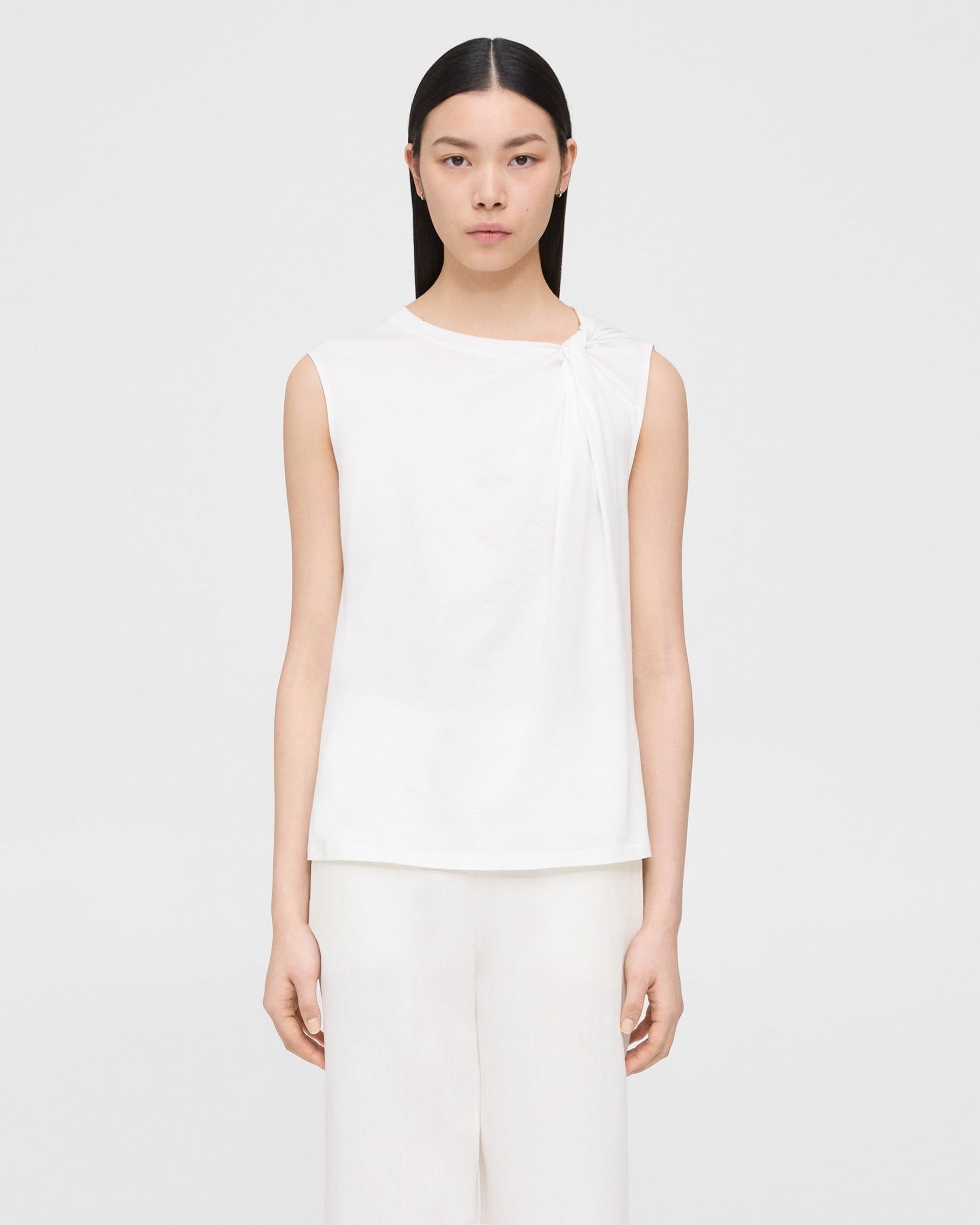 Theory Twisted Tank Top in Organic Cotton