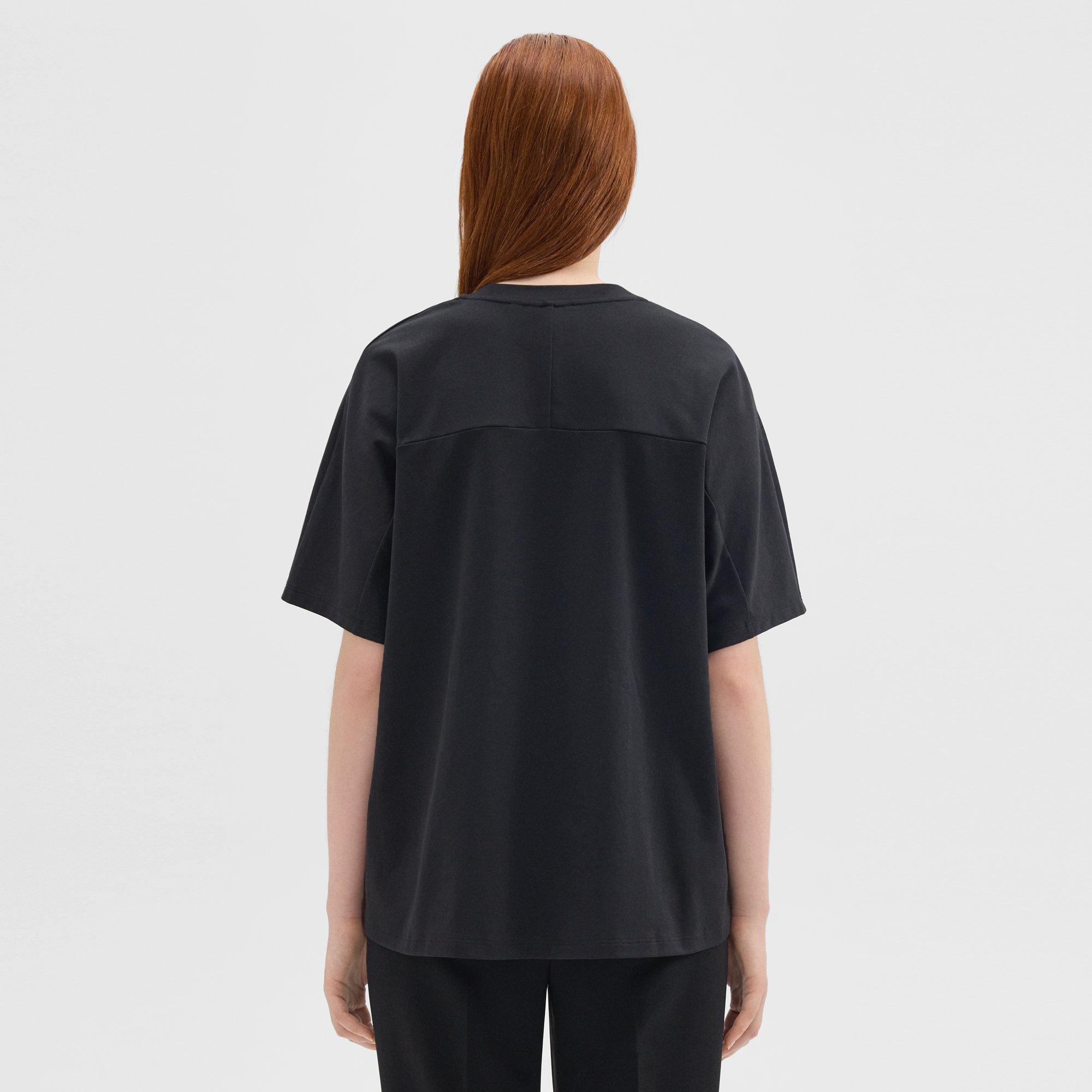 Dolman Sleeve Tee in Cotton Jersey