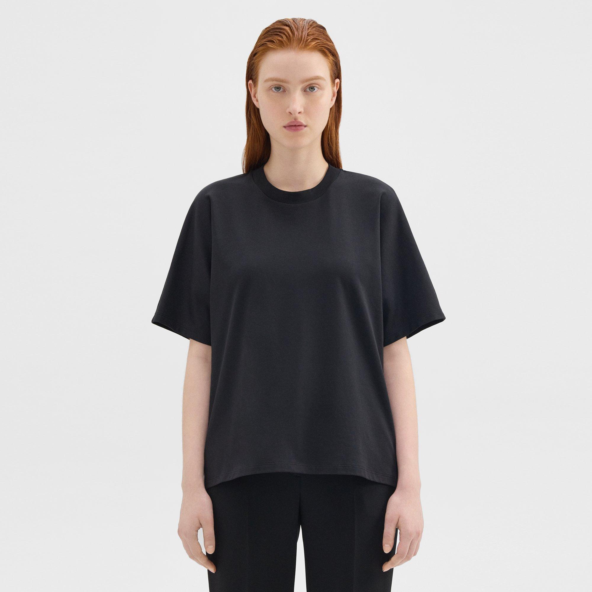 Dolman Sleeve Tee in Cotton Jersey