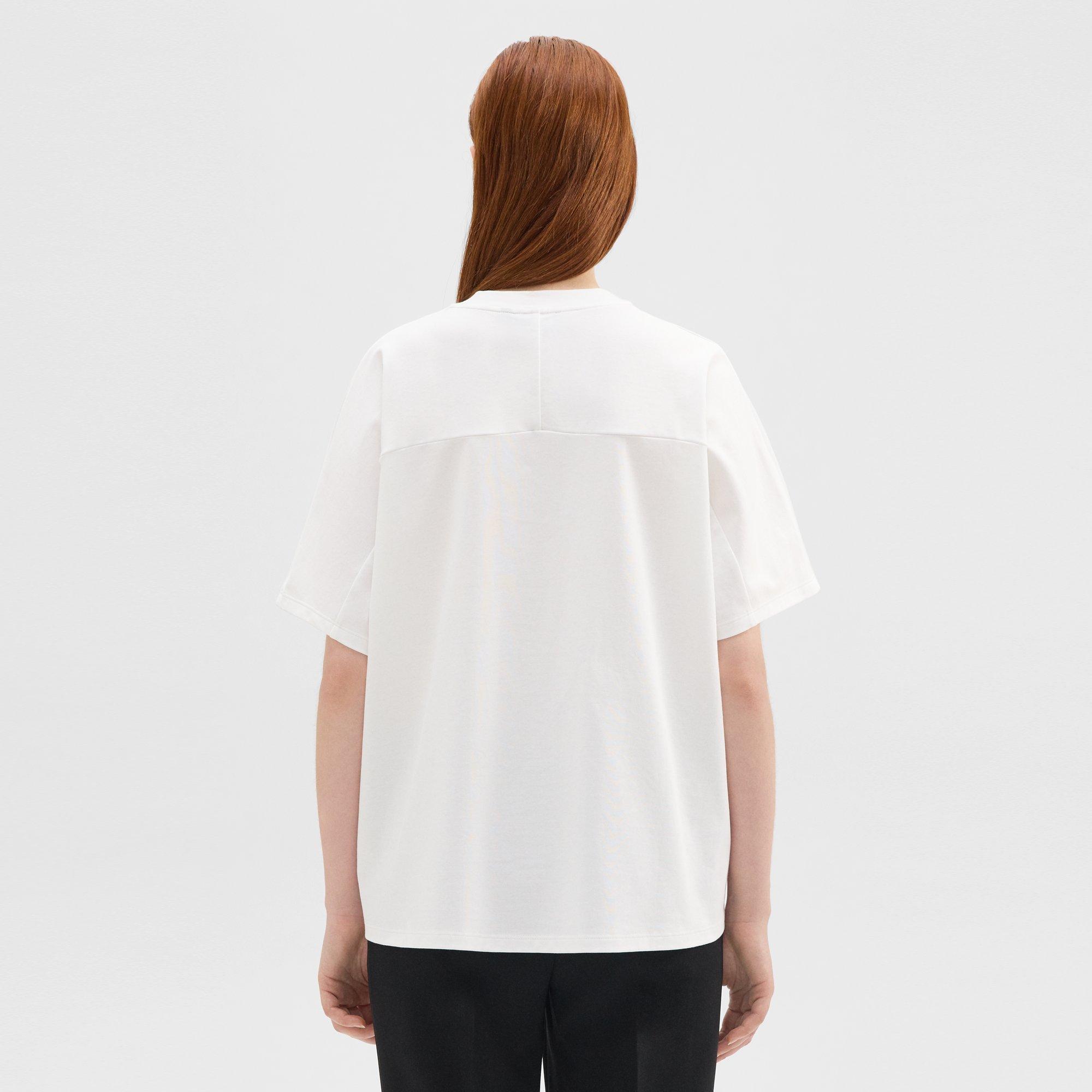 Dolman Sleeve Tee in Cotton Jersey