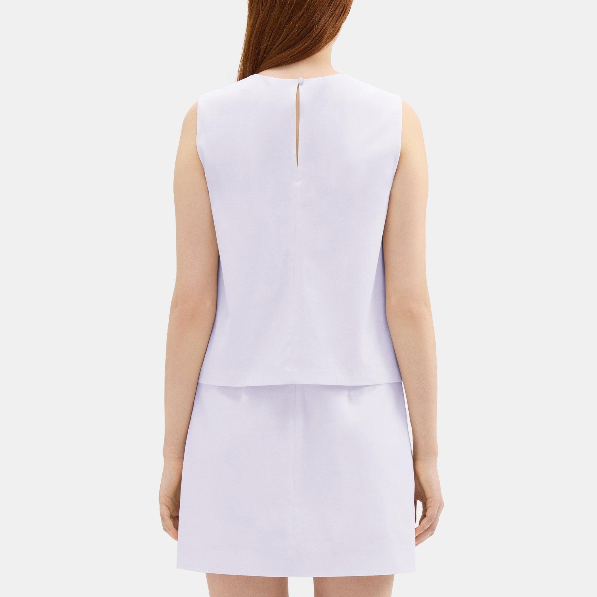 Layered Shift Dress in Cotton