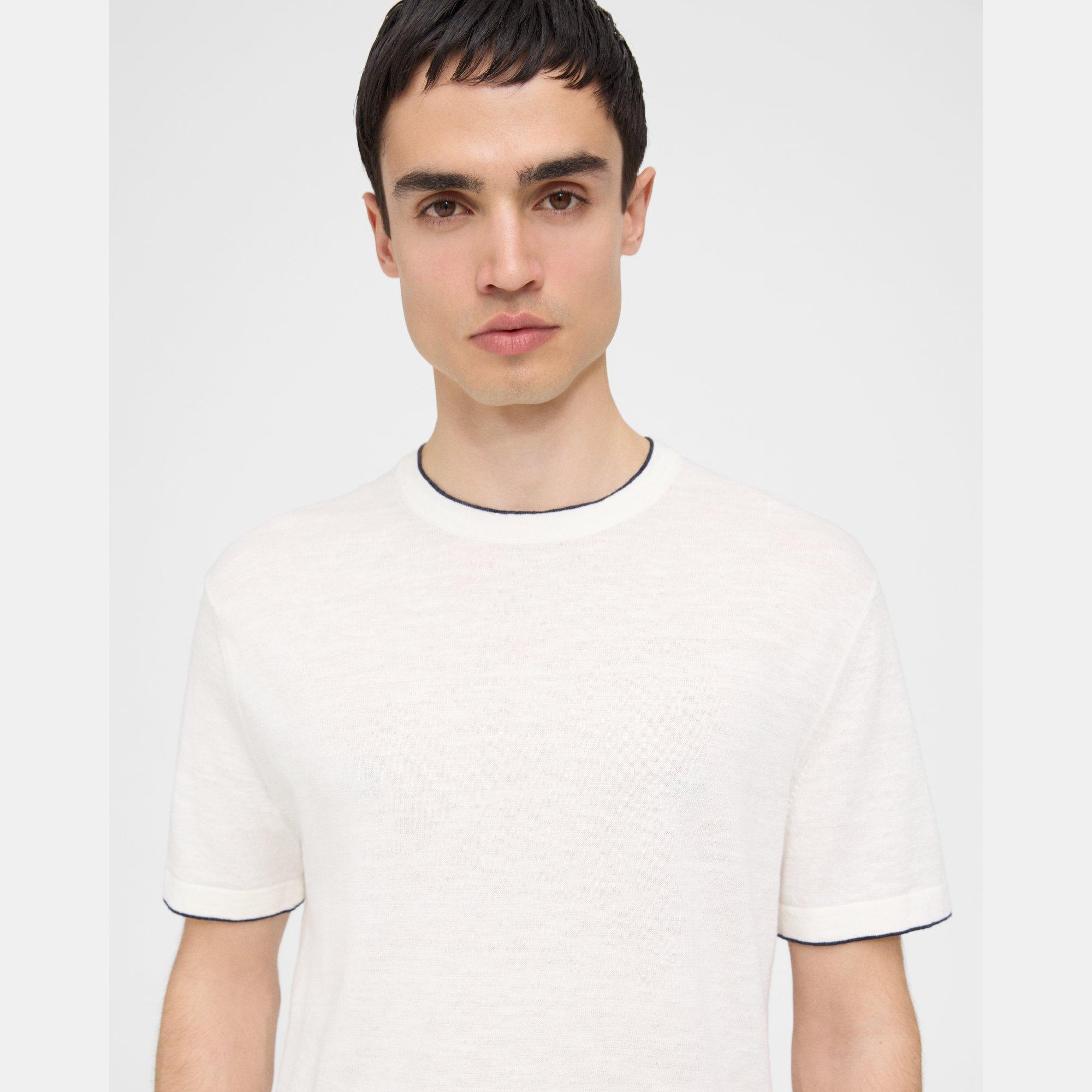 Kolben Short-Sleeve Tee in Cotton-Linen