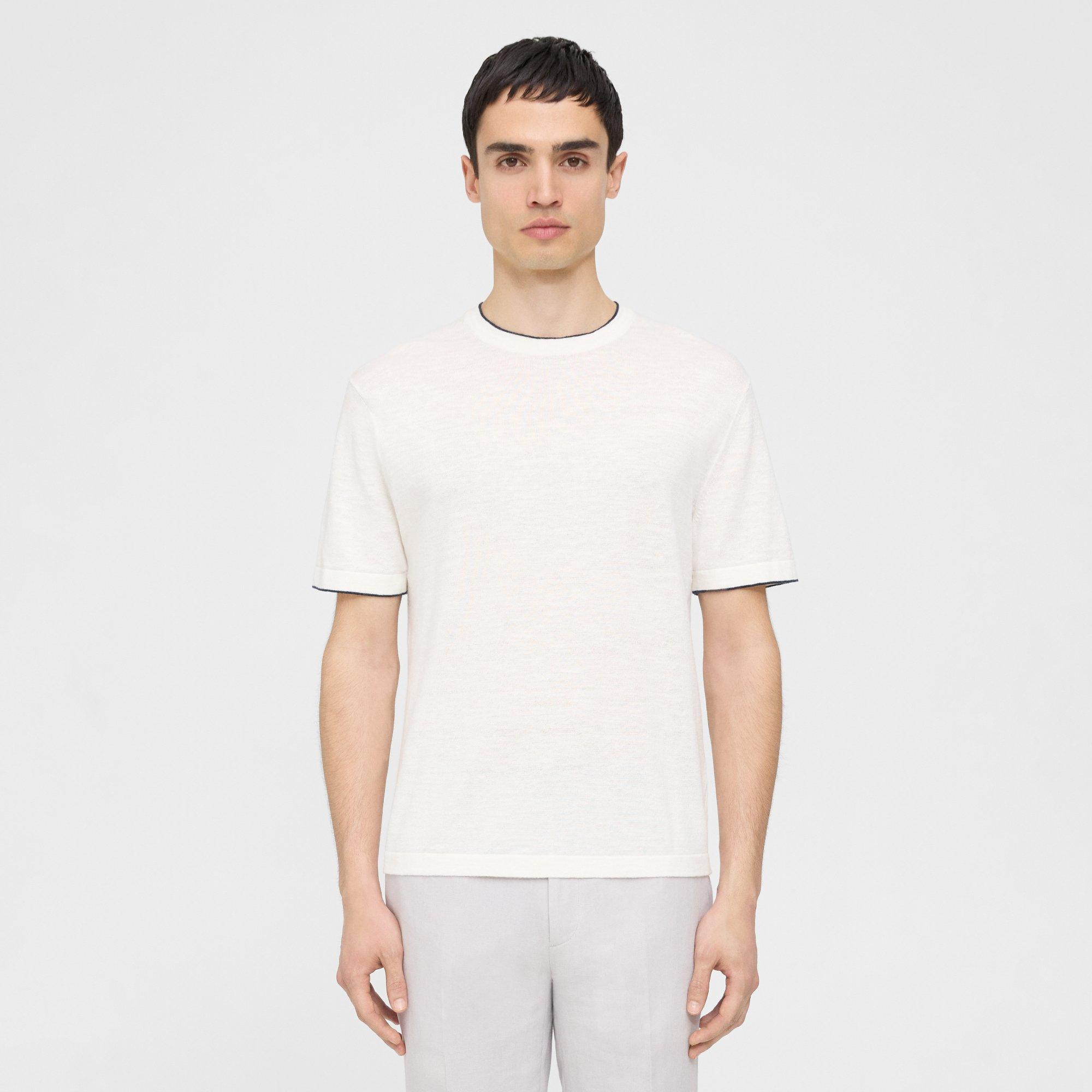 Kolben Short-Sleeve Tee in Cotton-Linen