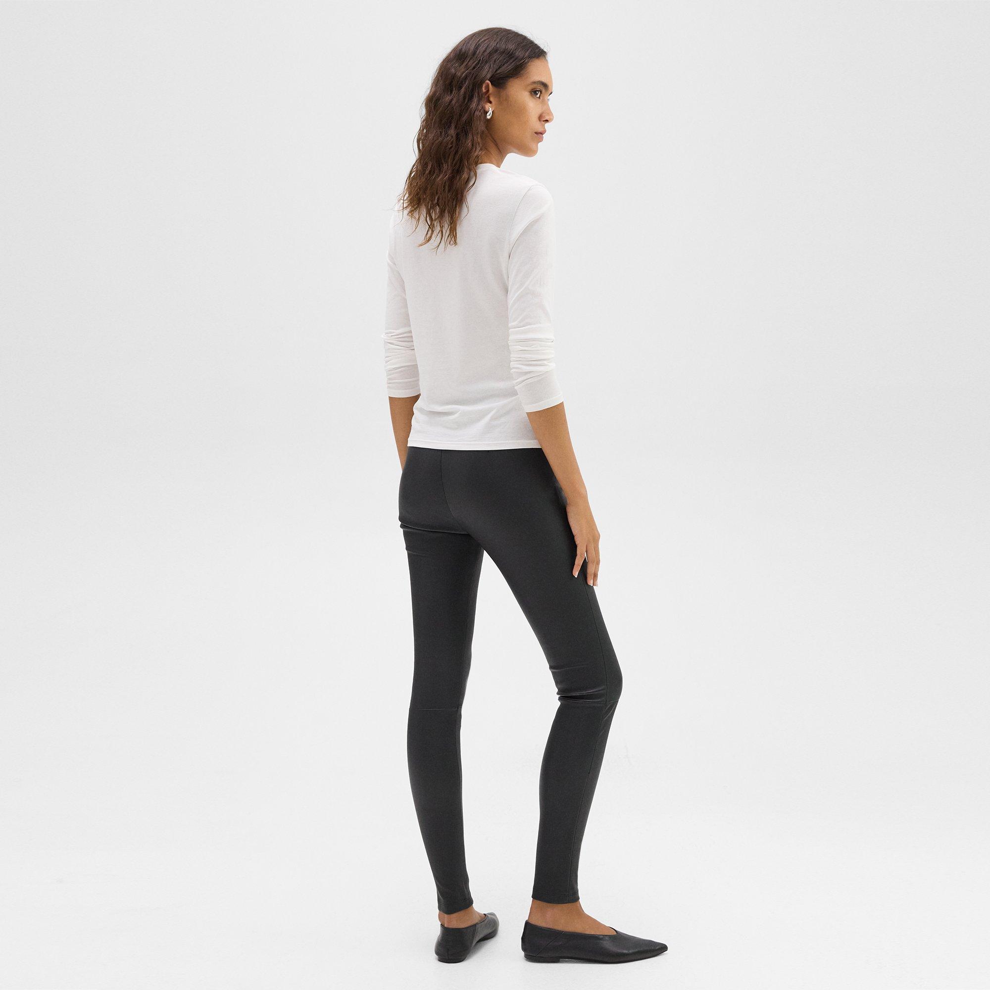 Theory adbelle leather outlet leggings