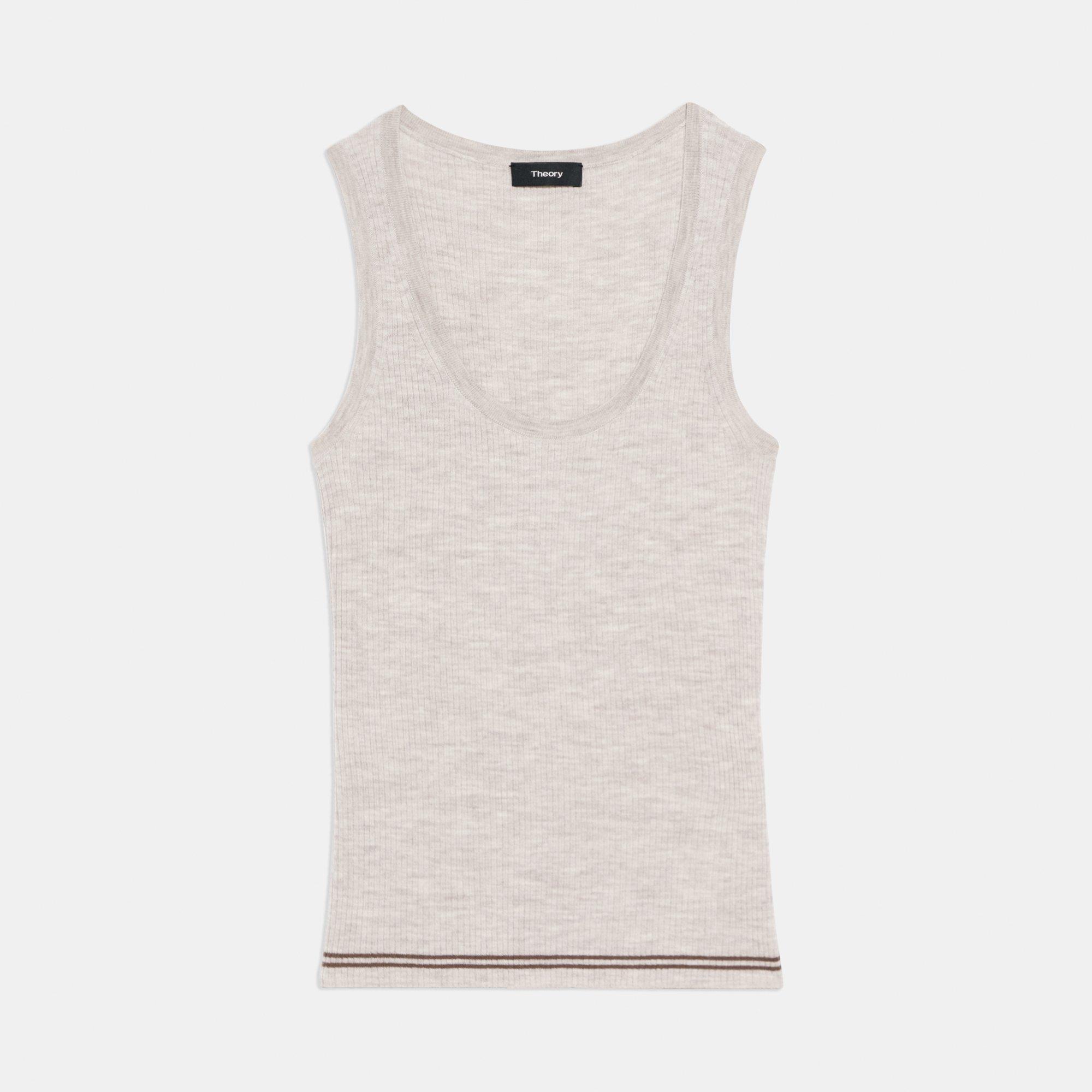 Scoop Neck Sweater Shell in Regal Wool