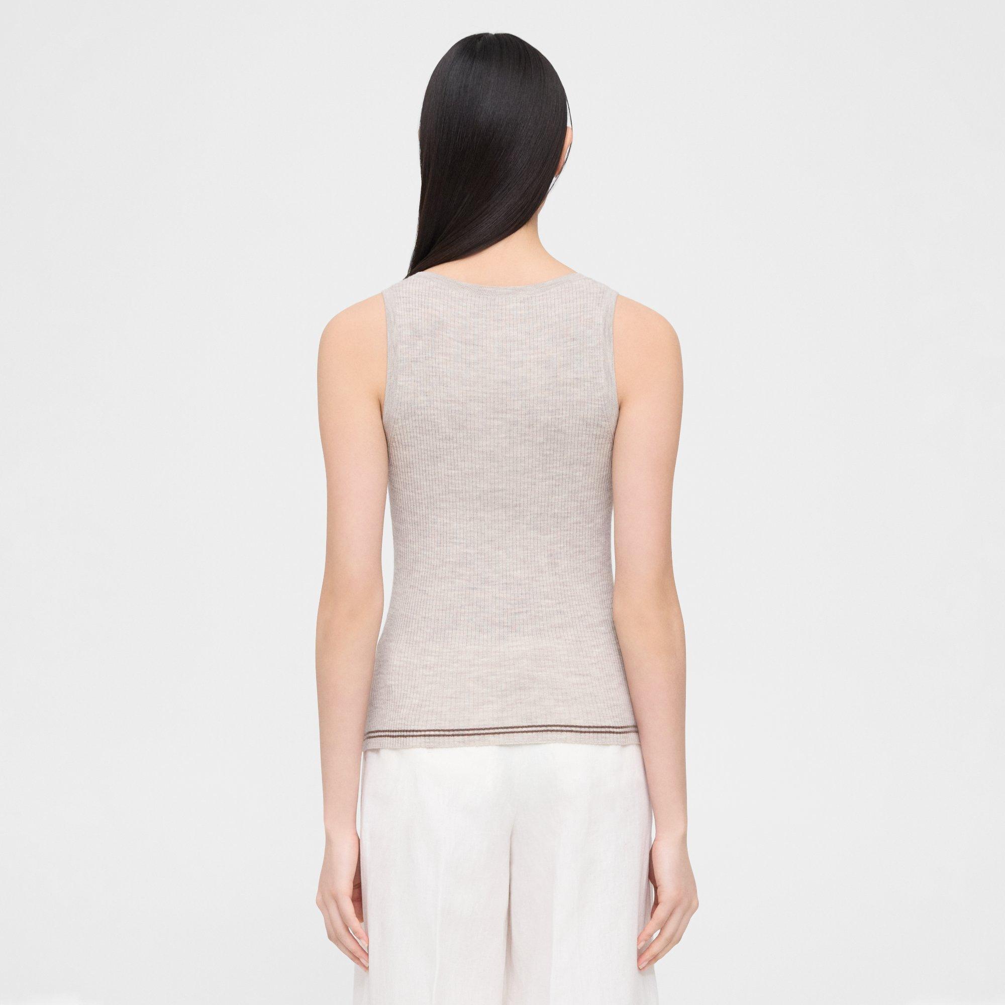 Scoop Neck Sweater Shell in Regal Wool