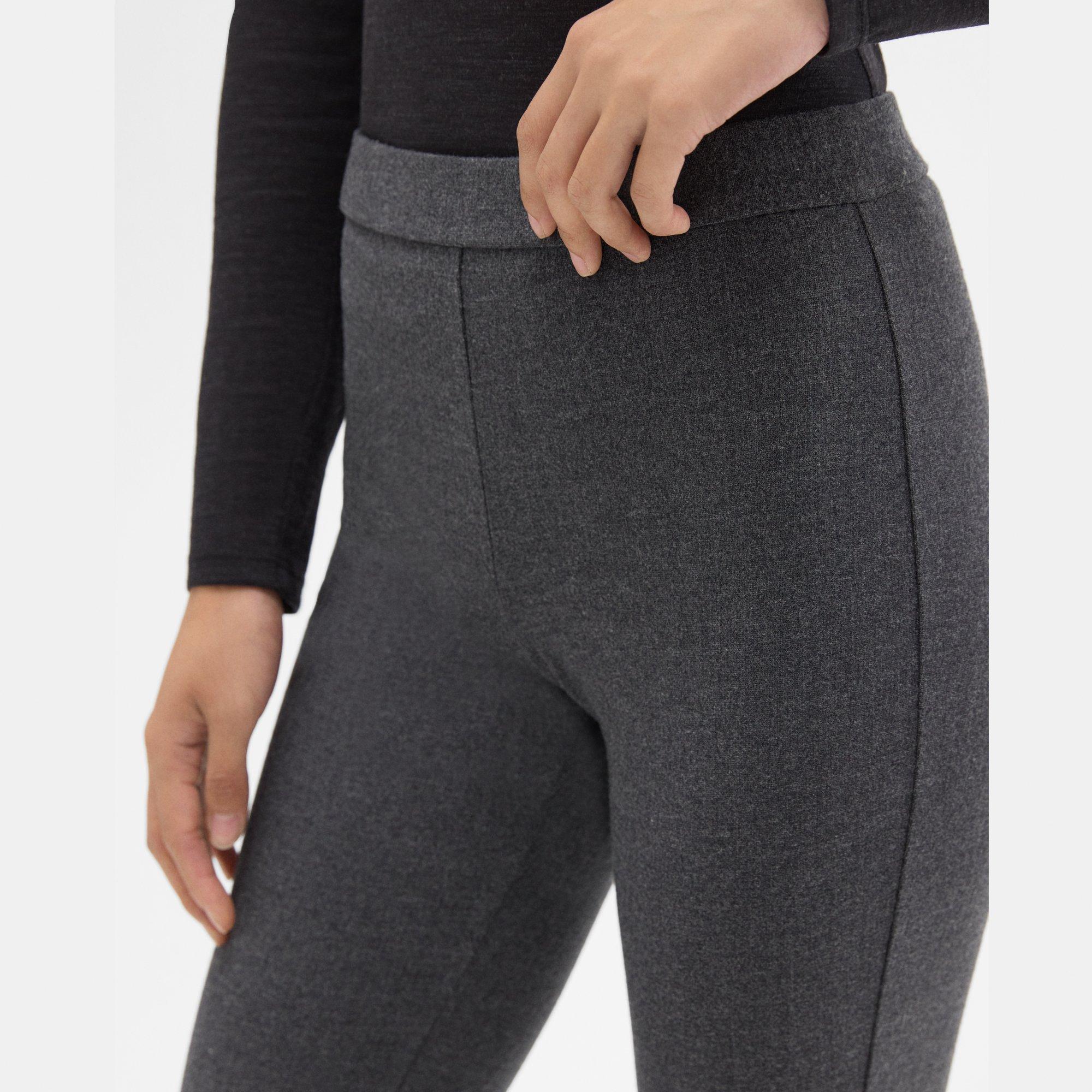 Stretch Flannel High-Waist Legging