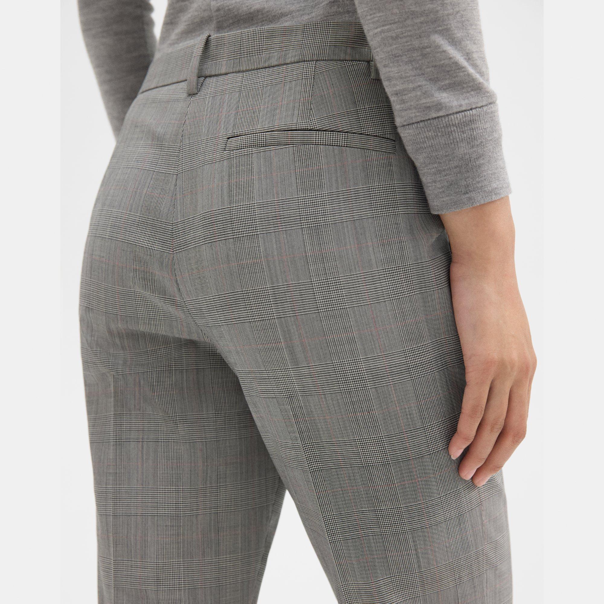 Treeca Pant in Plaid Stretch Wool