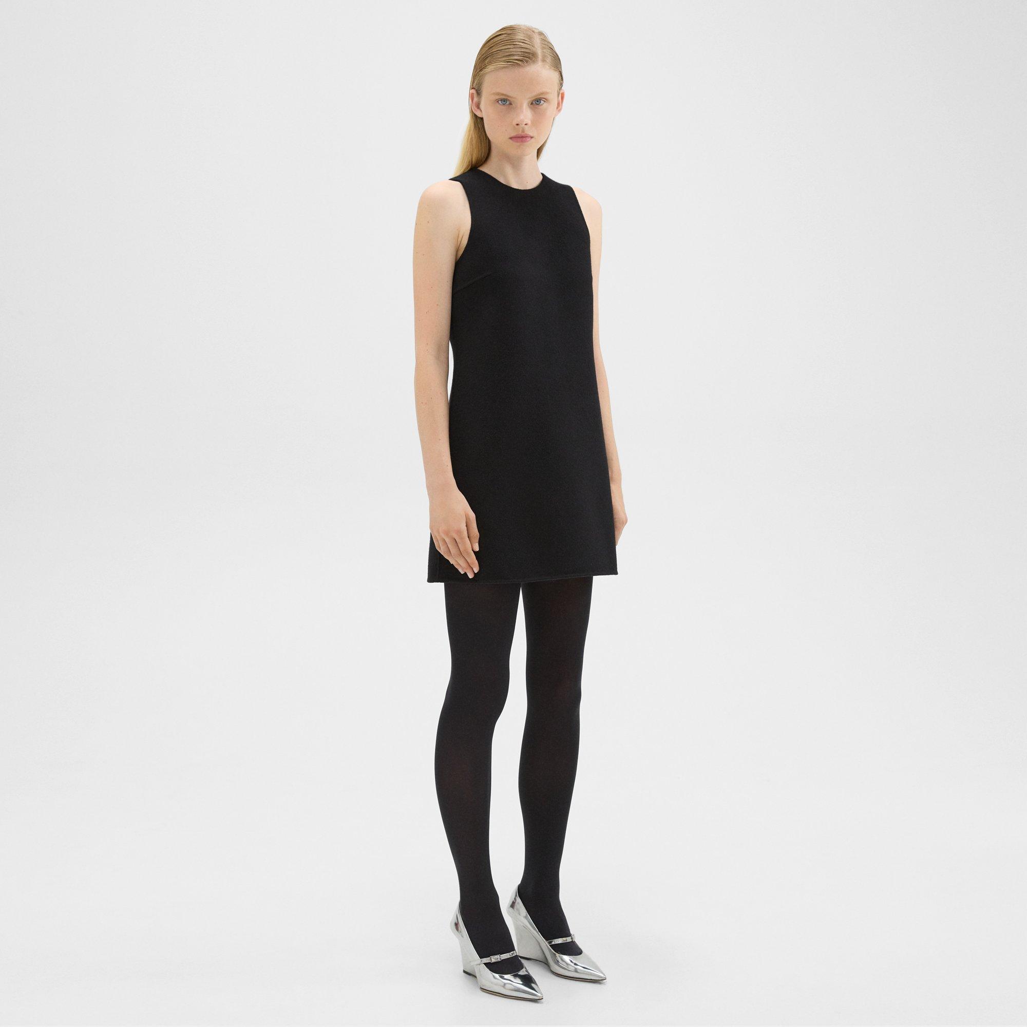 Shift Dress in Double-Face Wool-Cashmere