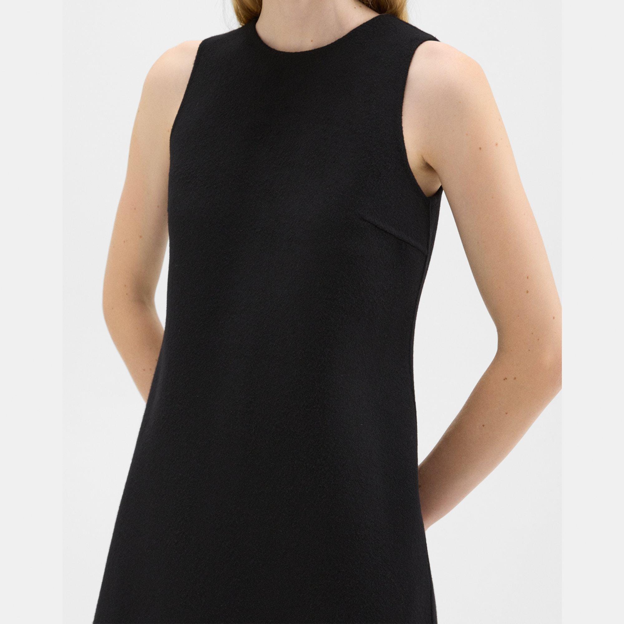 Shift Dress in Double-Face Wool-Cashmere