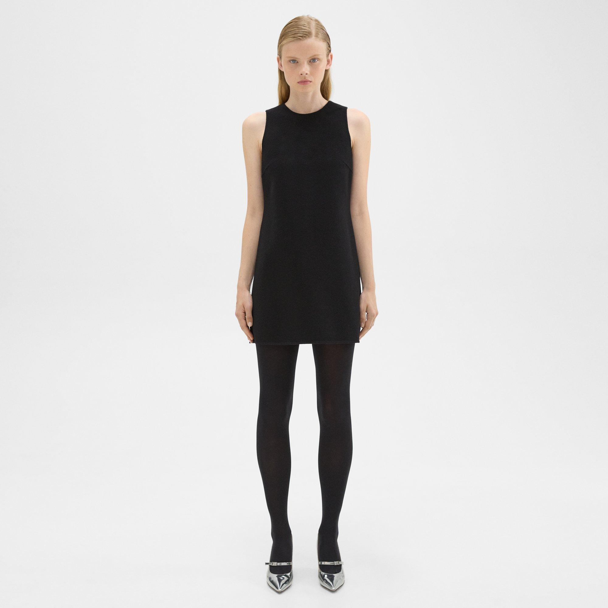 Theory Shift Dress in Double-Face Wool-Cashmere