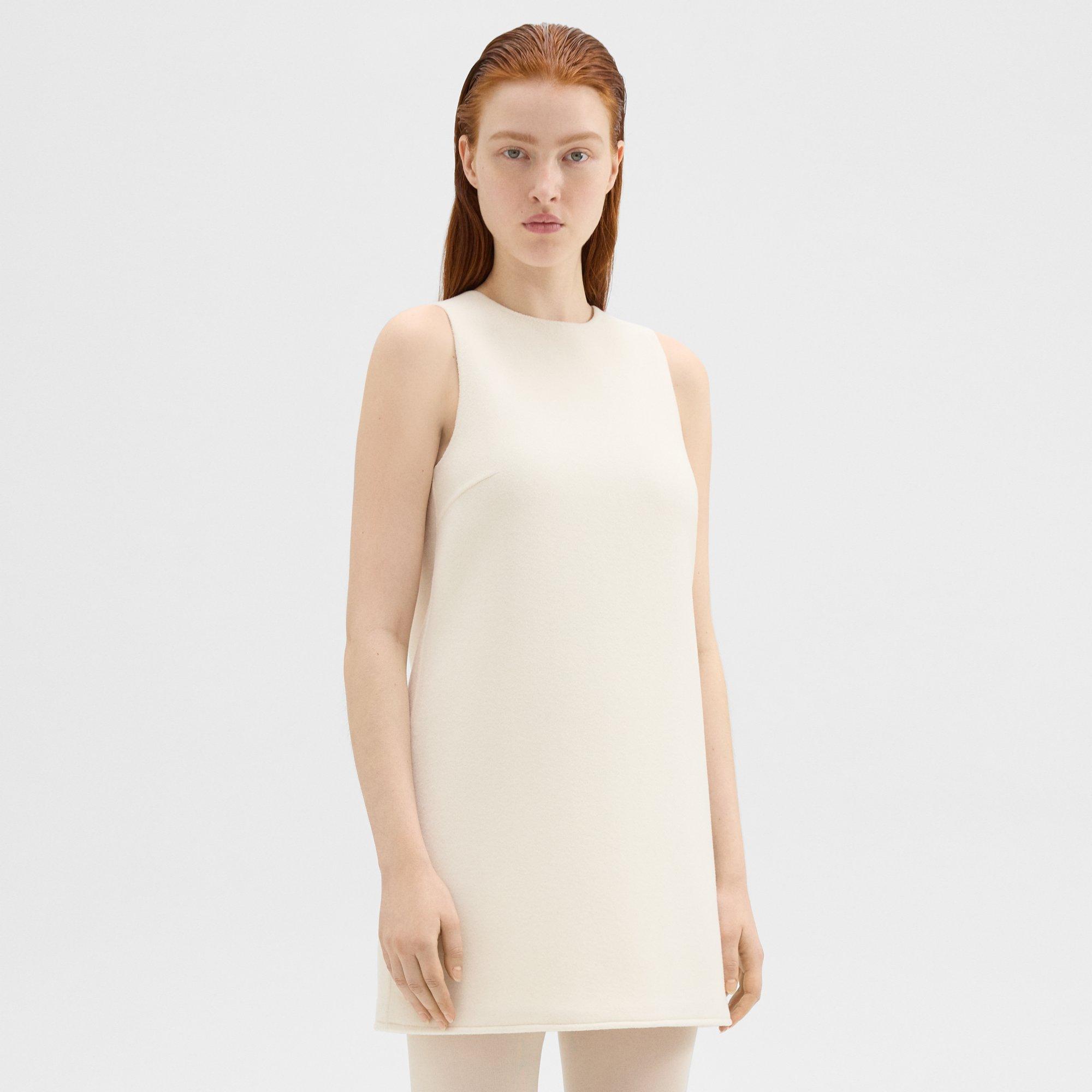 Shift Dress in Double-Face Wool-Cashmere