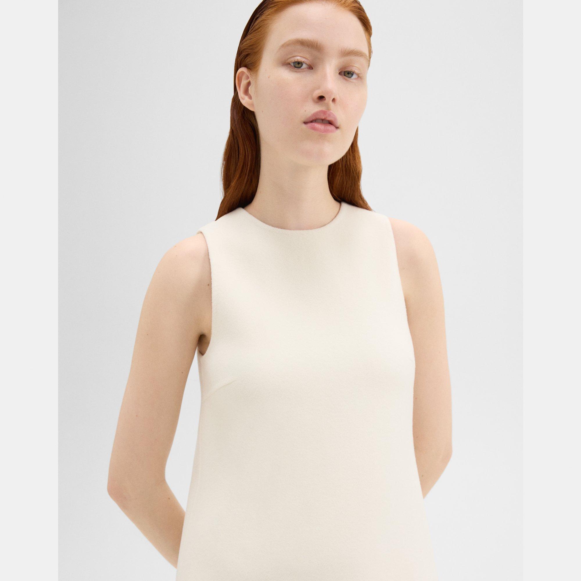 Shift Dress in Double-Face Wool-Cashmere