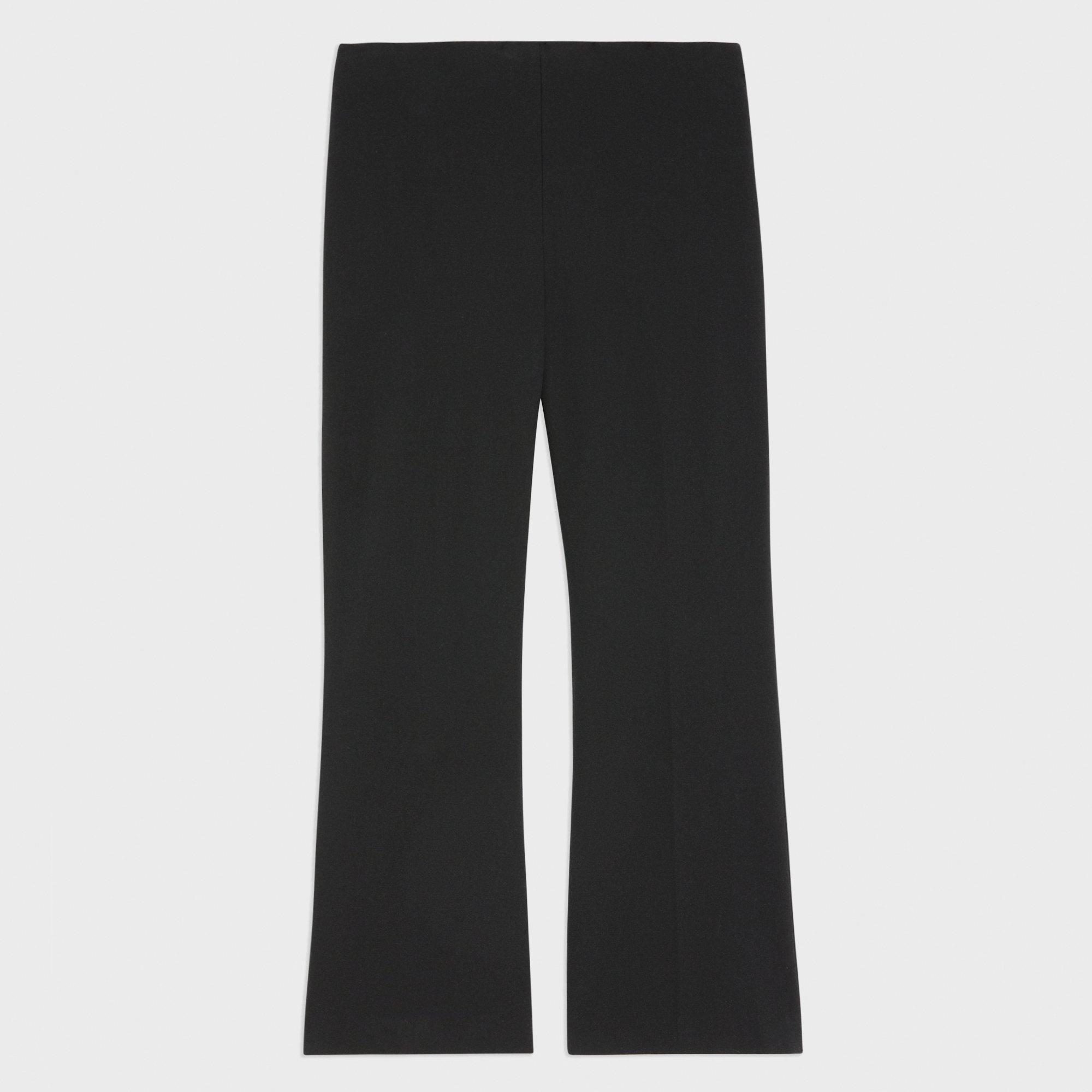 Cropped Kick Pant in Stretch Cotton-Blend