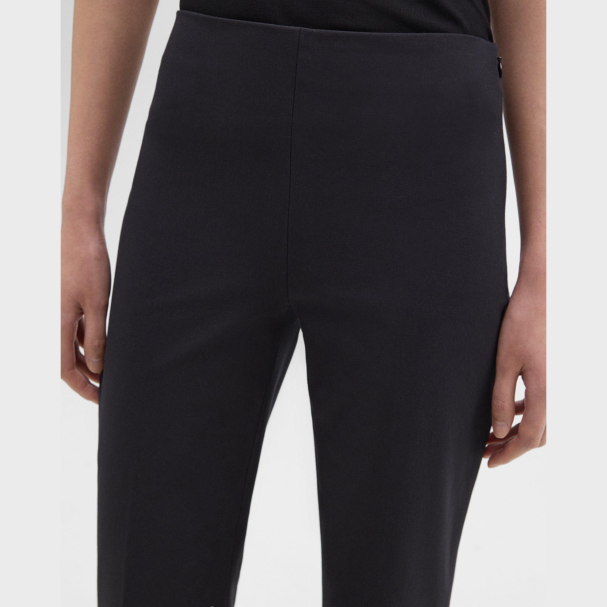 Cropped Kick Pant in Stretch Cotton-Blend