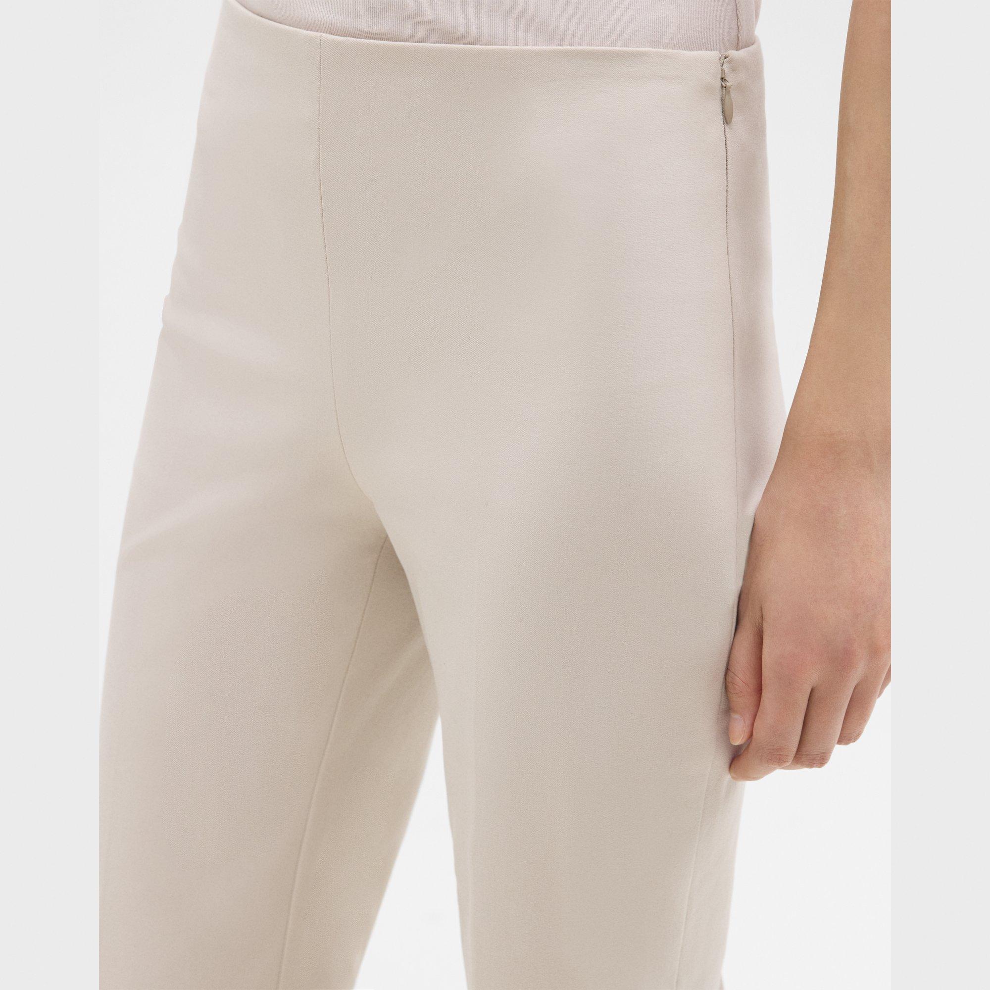 Cropped Kick Pant in Stretch Cotton-Blend