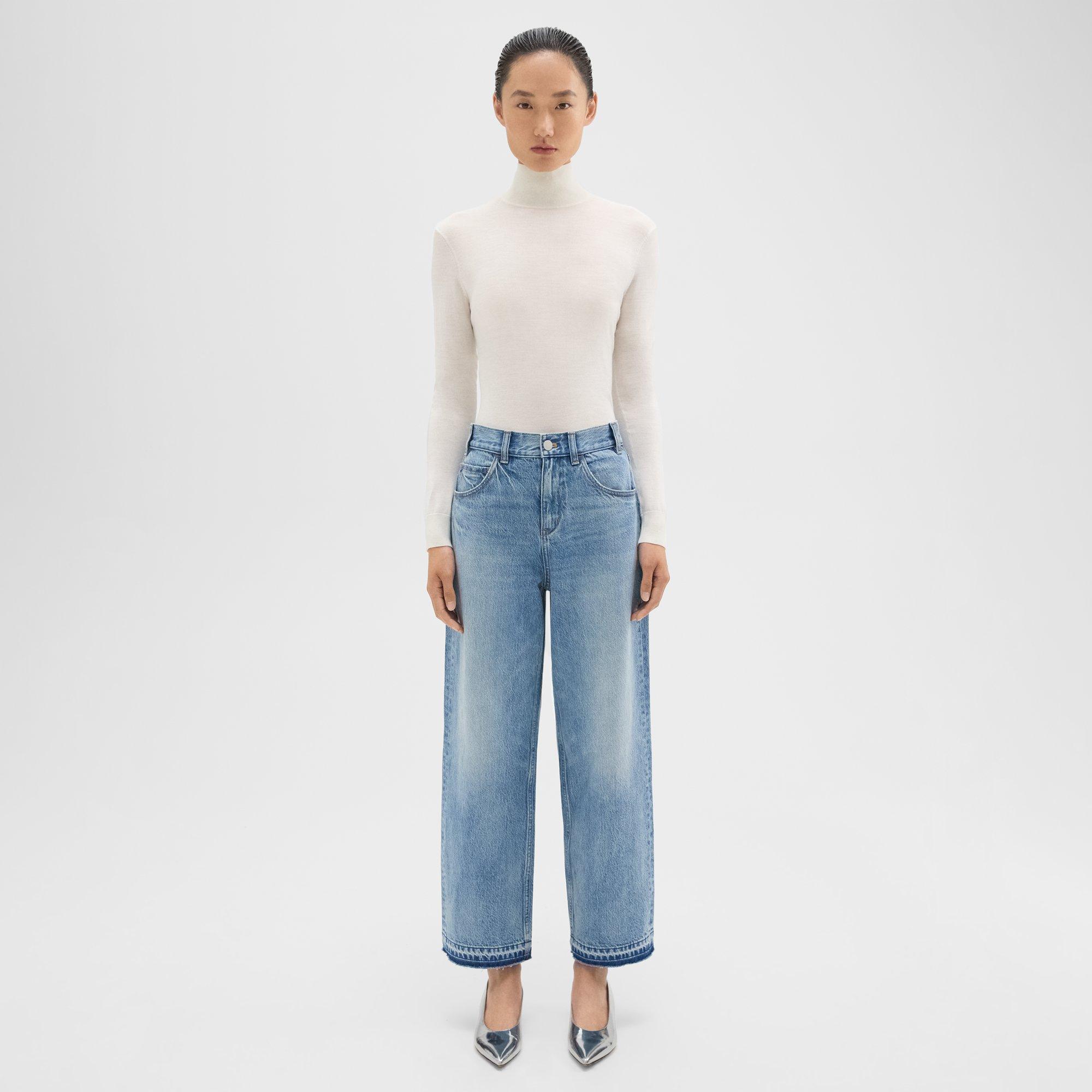 Theory Relaxed Straight Jean in Denim