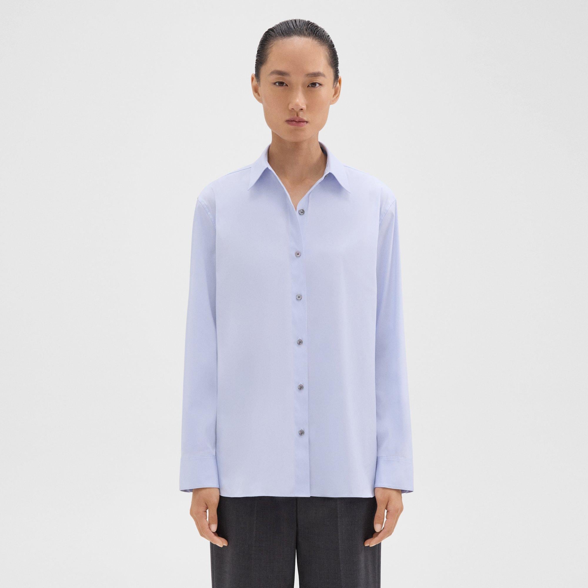 Theory Menswear Shirt in Good Cotton