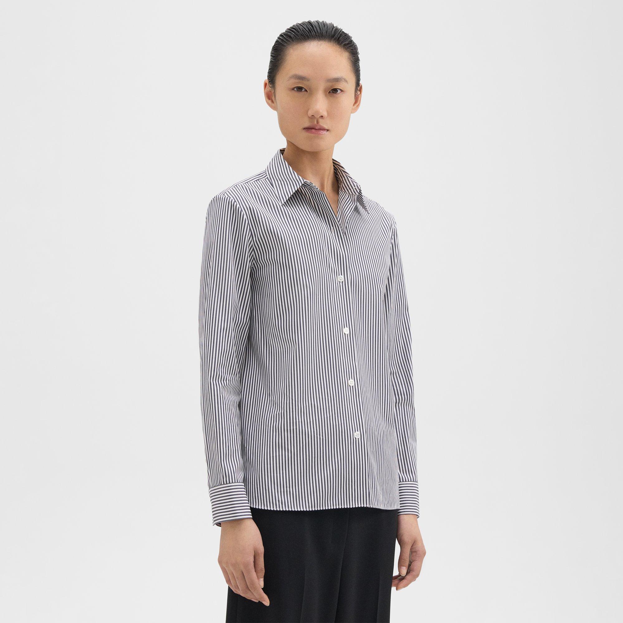 Cotton Straight Shirt | Theory