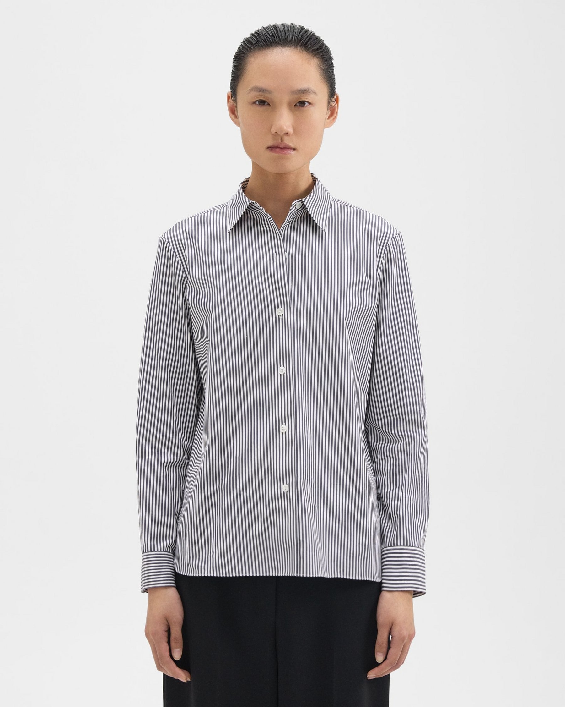 Theory Straight Shirt in Cotton