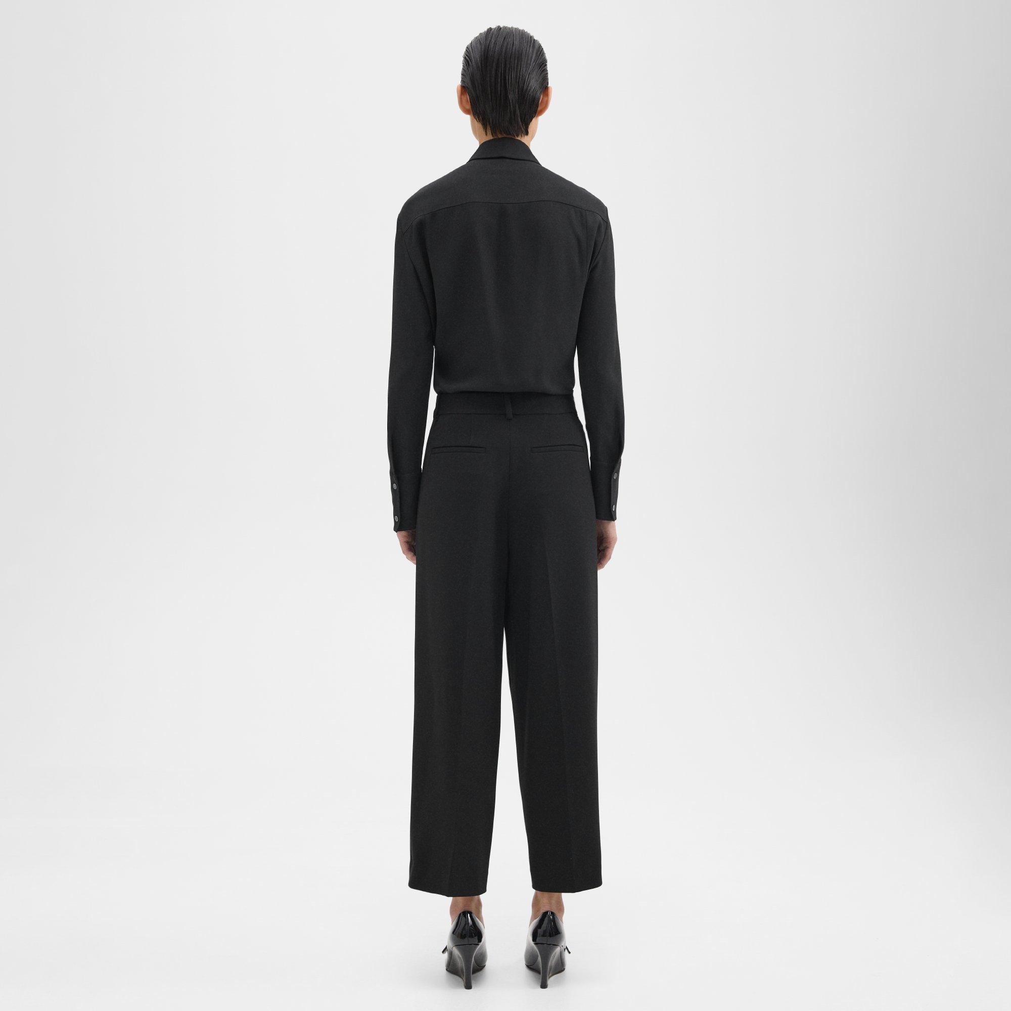 THEORY Admiral crepe straight-leg pants