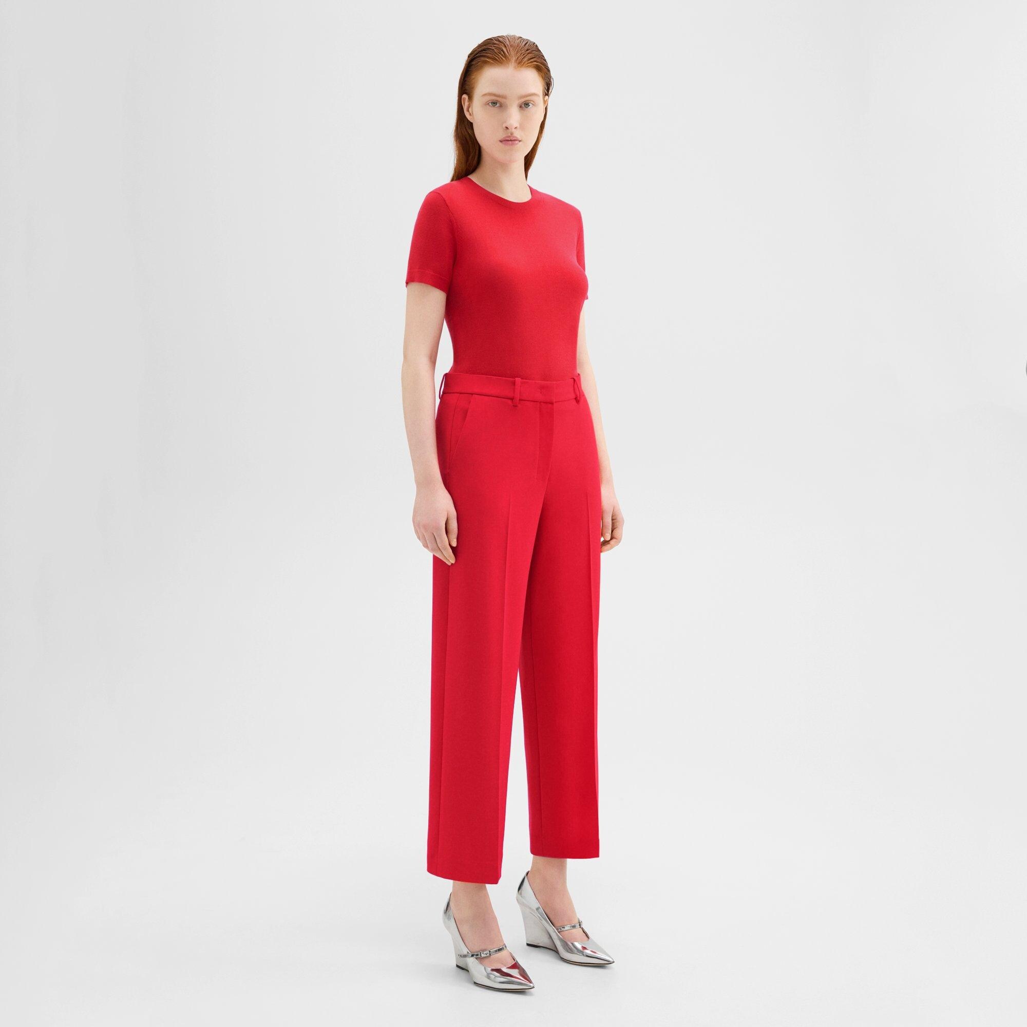 Relaxed Straight Pant in Admiral Crepe