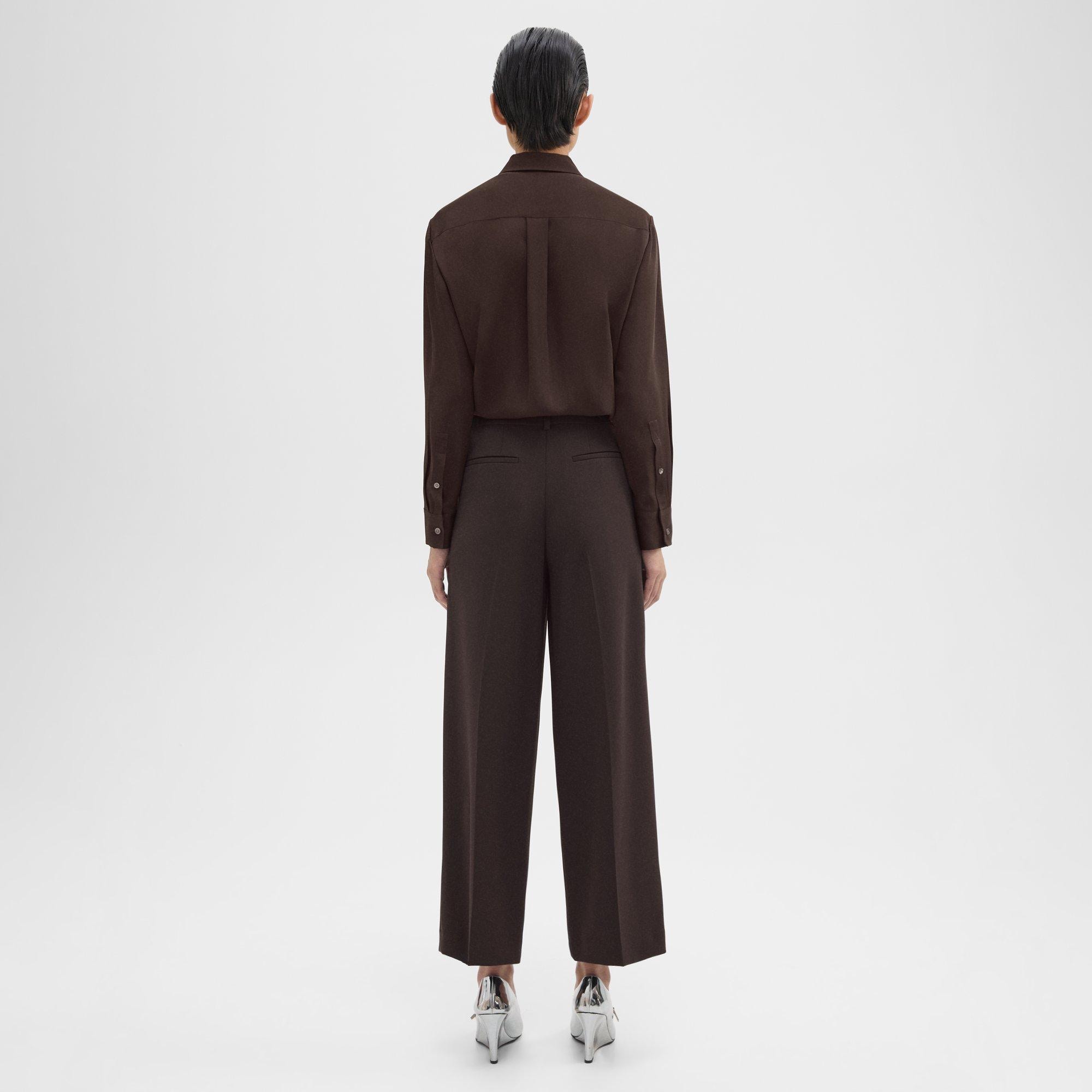 THEORY Admiral crepe straight-leg pants