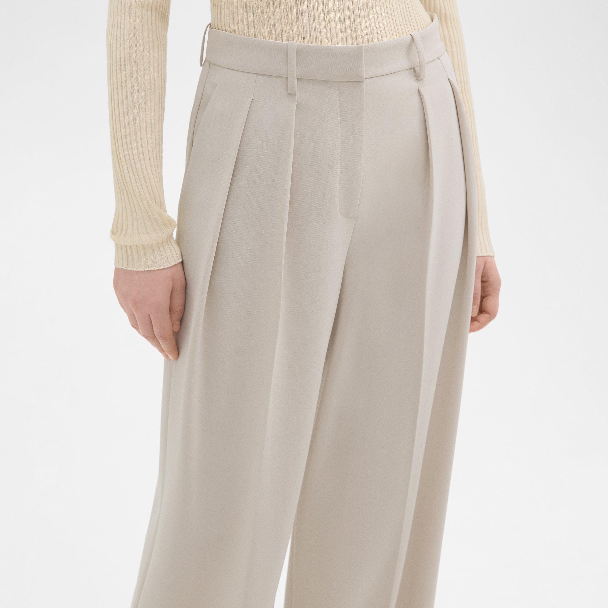 Double Pleat Pant in Admiral Crepe