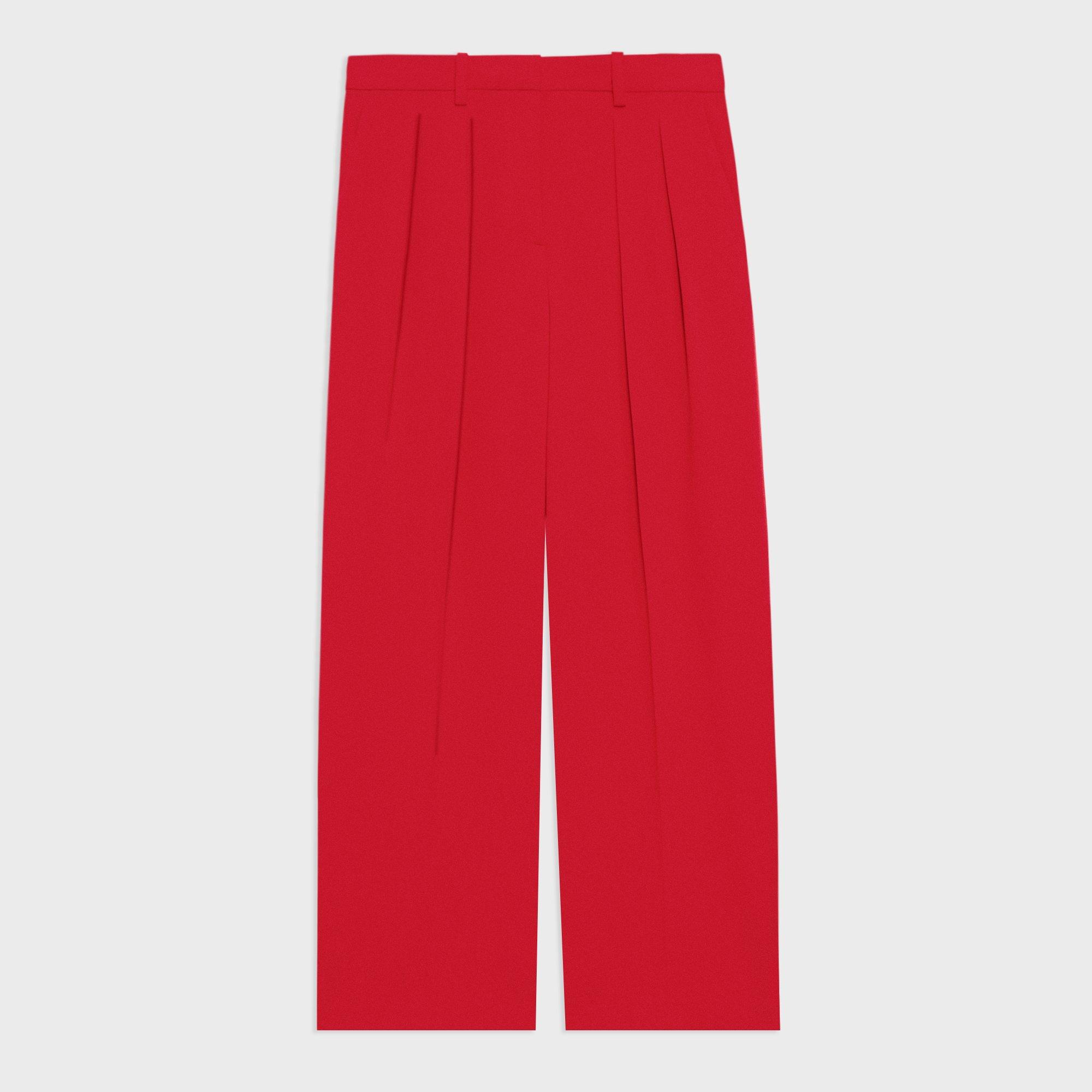 Short Double-Pleat Pant in Admiral Crepe