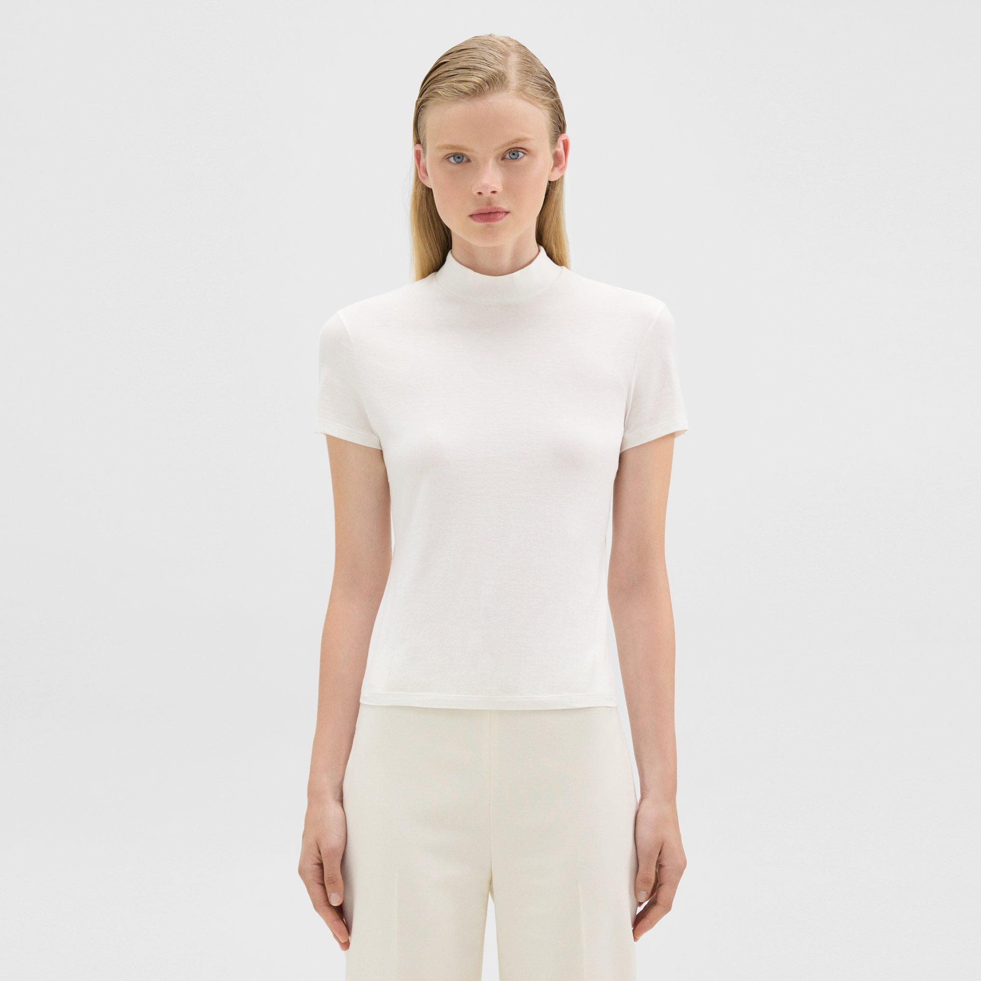 Tiny Turtleneck Tee in Organic Cotton