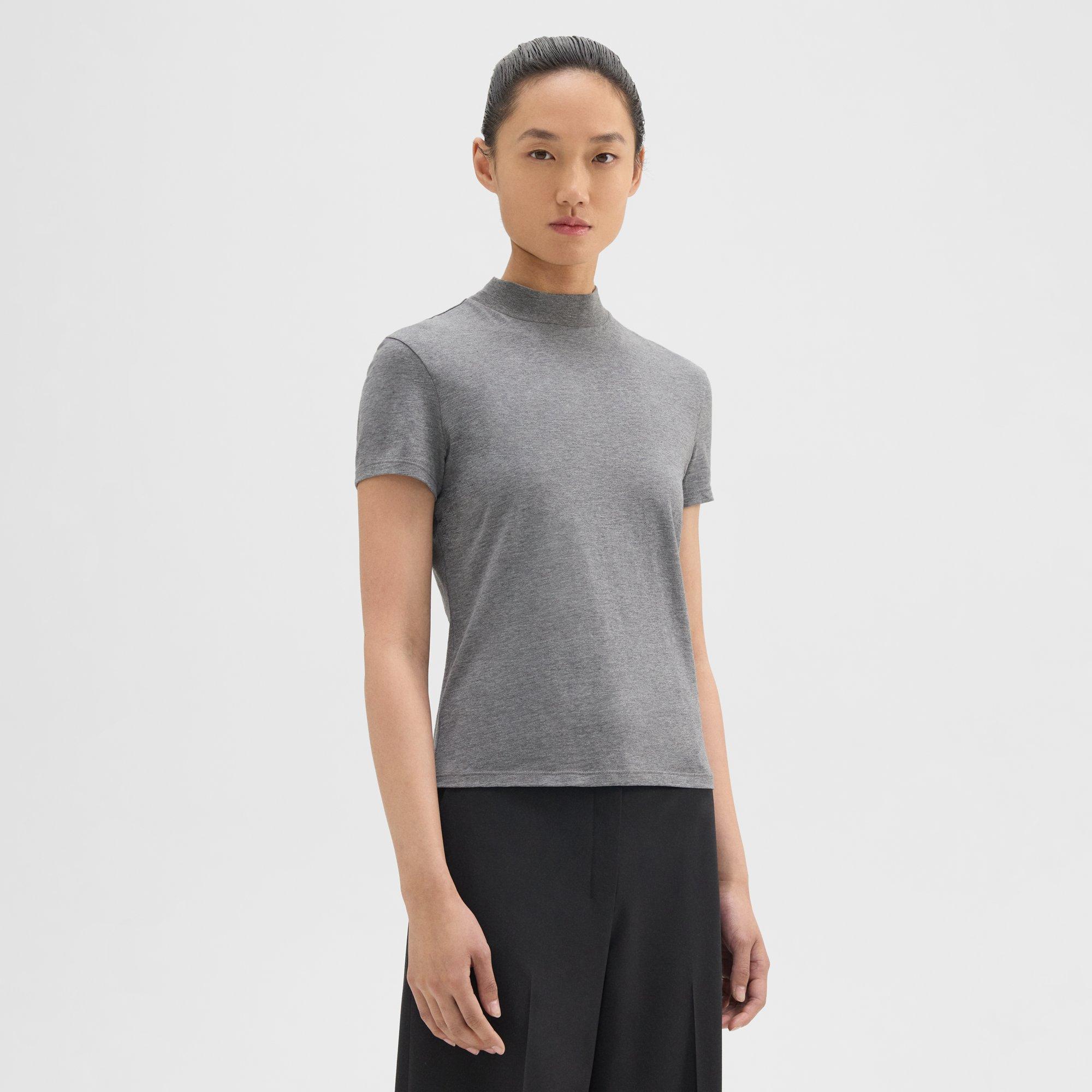 Tiny Turtleneck Tee in Organic Cotton