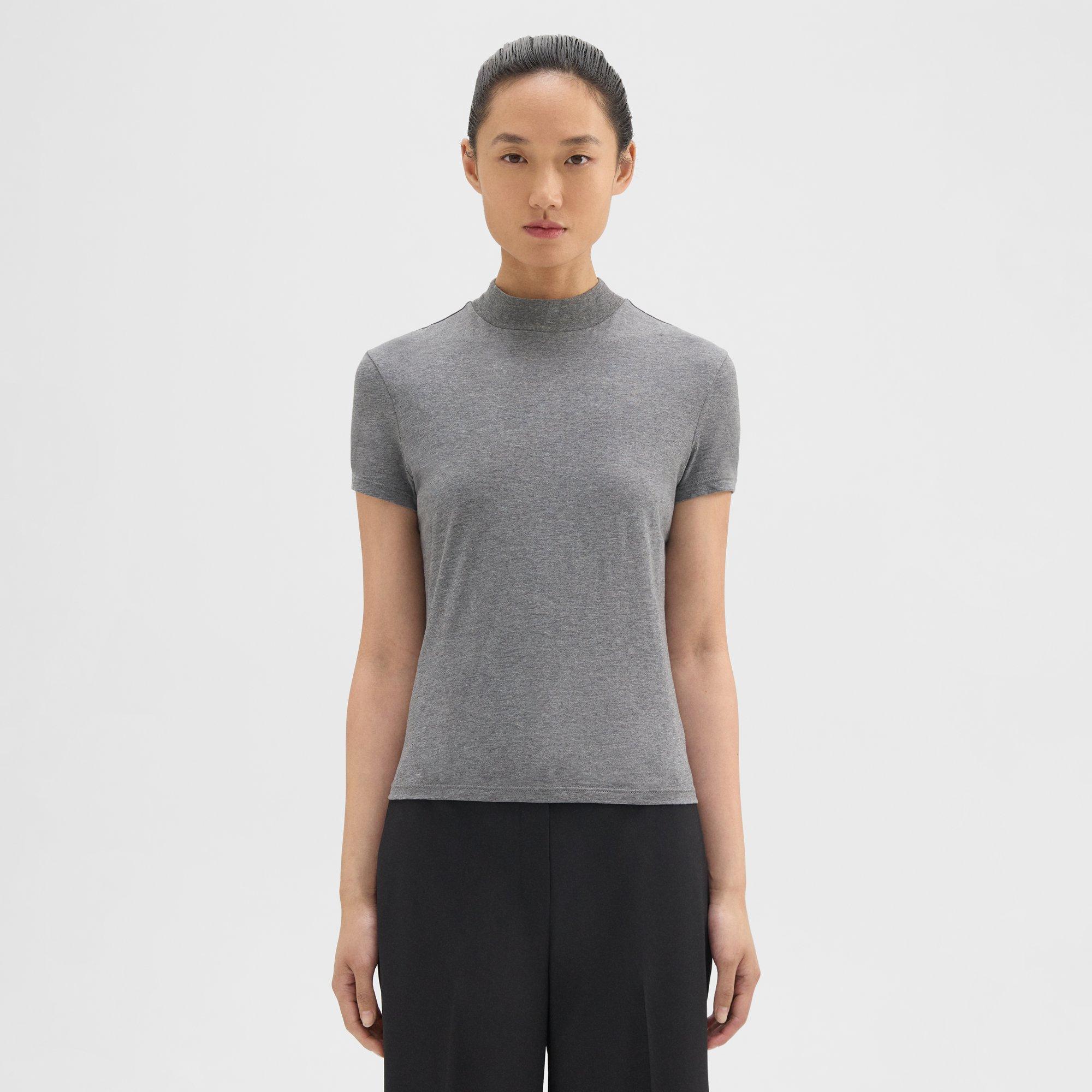 Tiny Turtleneck Tee in Organic Cotton