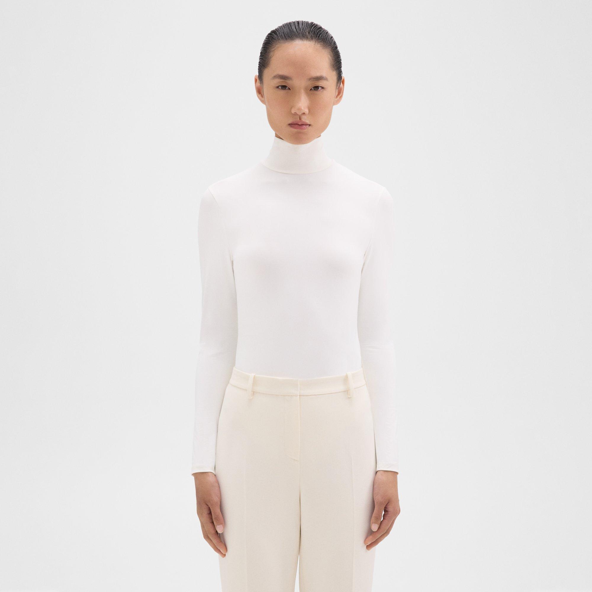 Theory Turtleneck Bodysuit in Motion Jersey