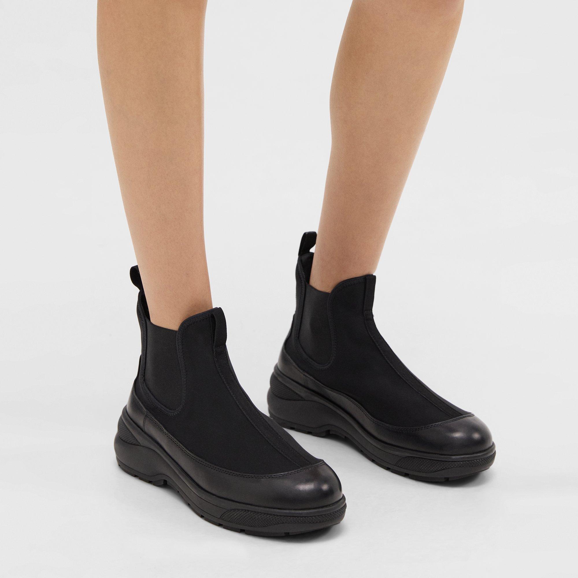 Theory Leather Chelsea Bootie