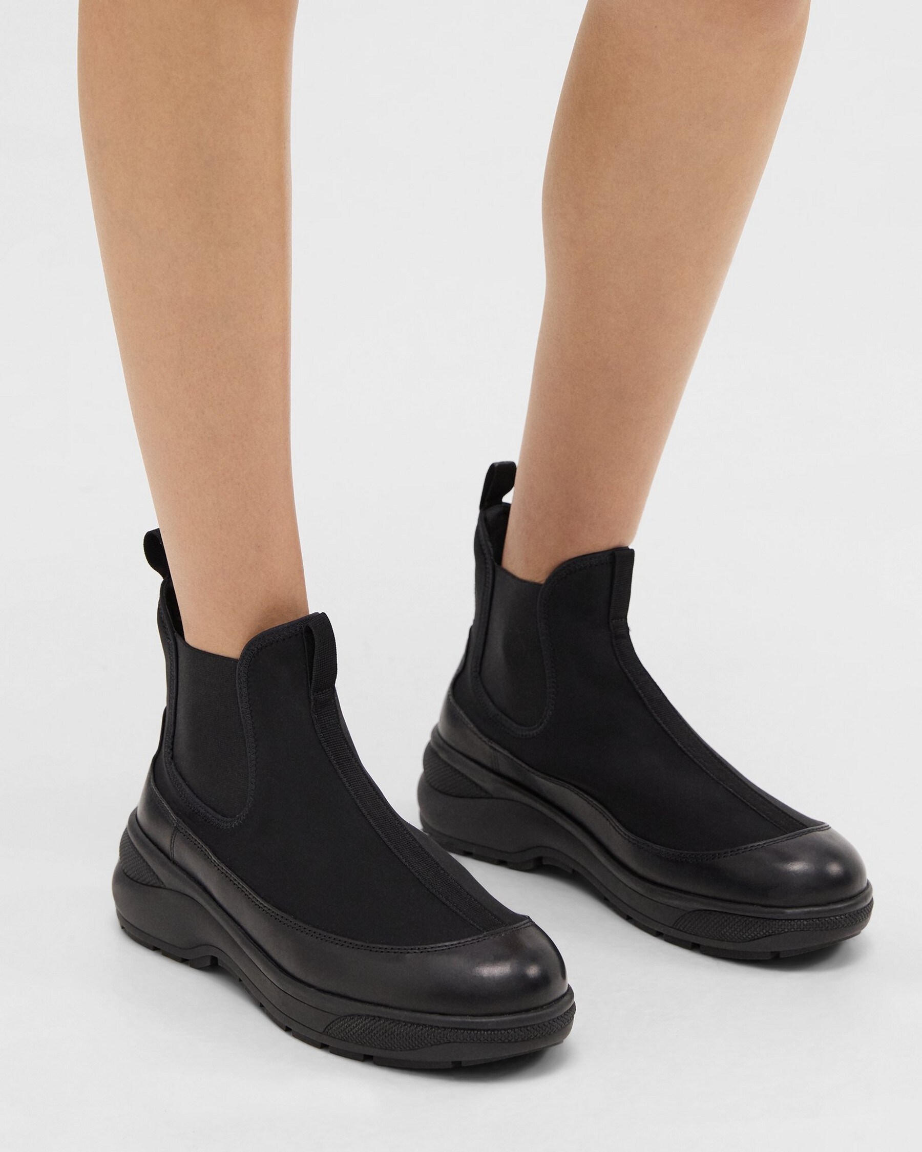 Theory Leather Chelsea Bootie