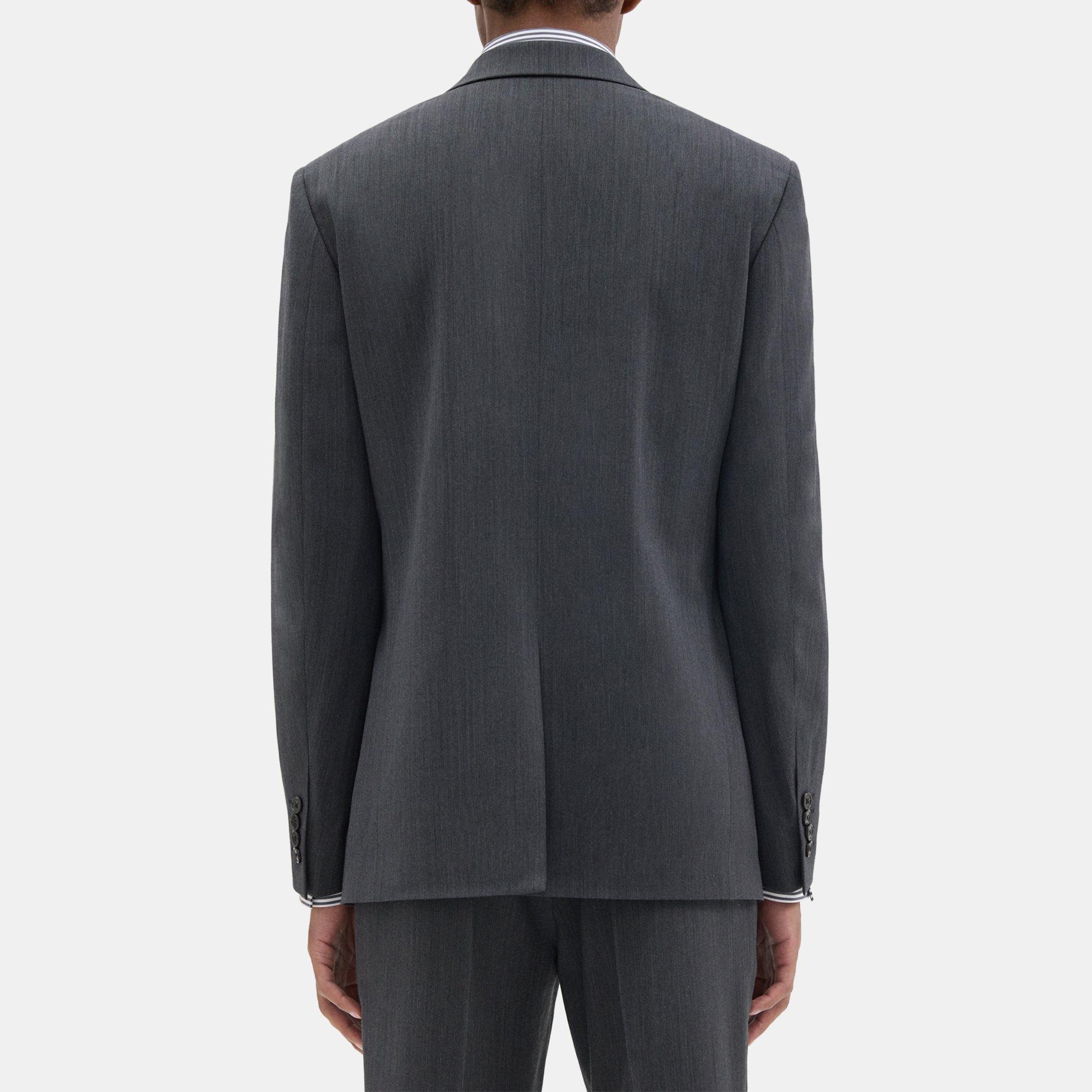 Herringbone Stretch Wool Chambers Blazer | Theory