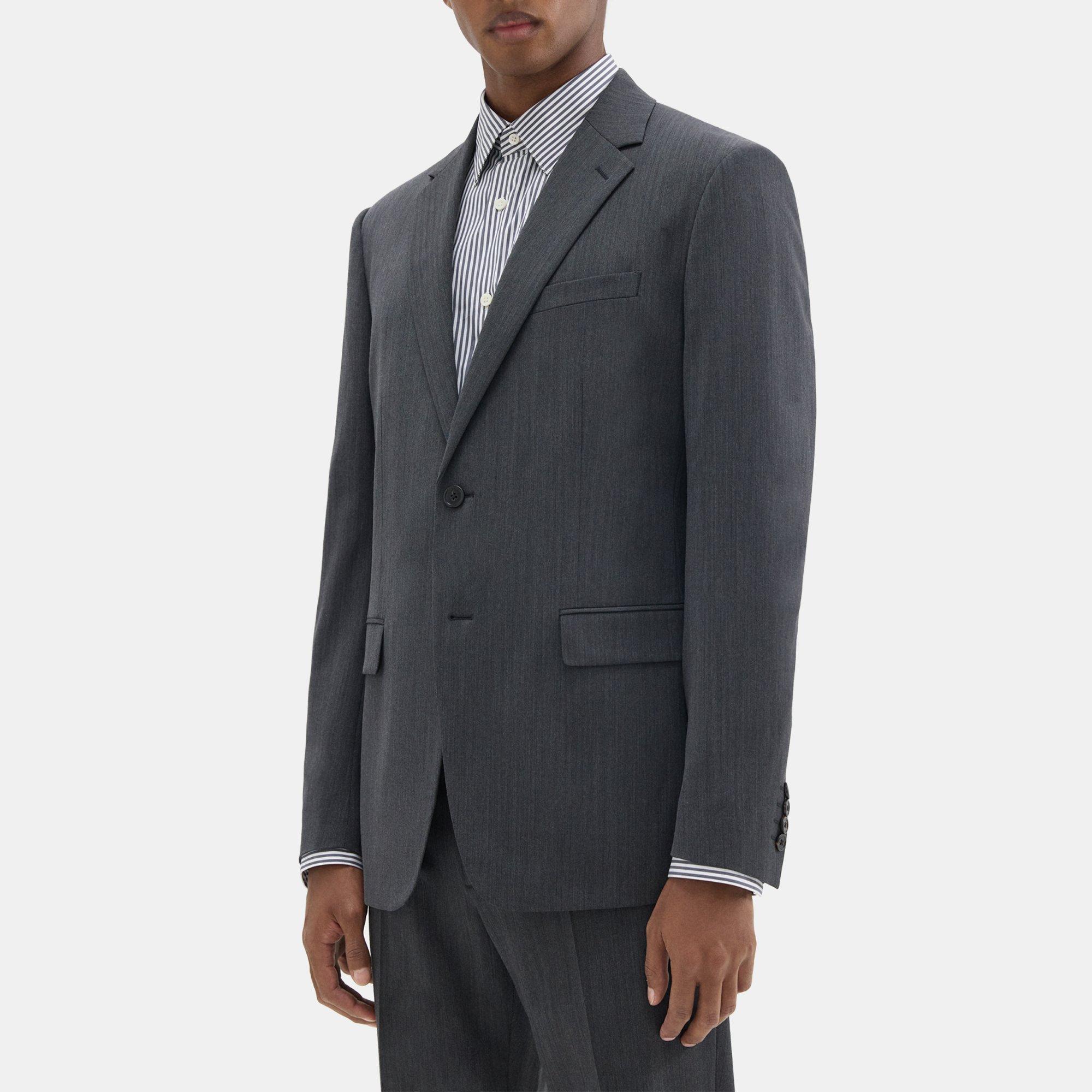 Chambers Blazer in Herringbone Stretch Wool