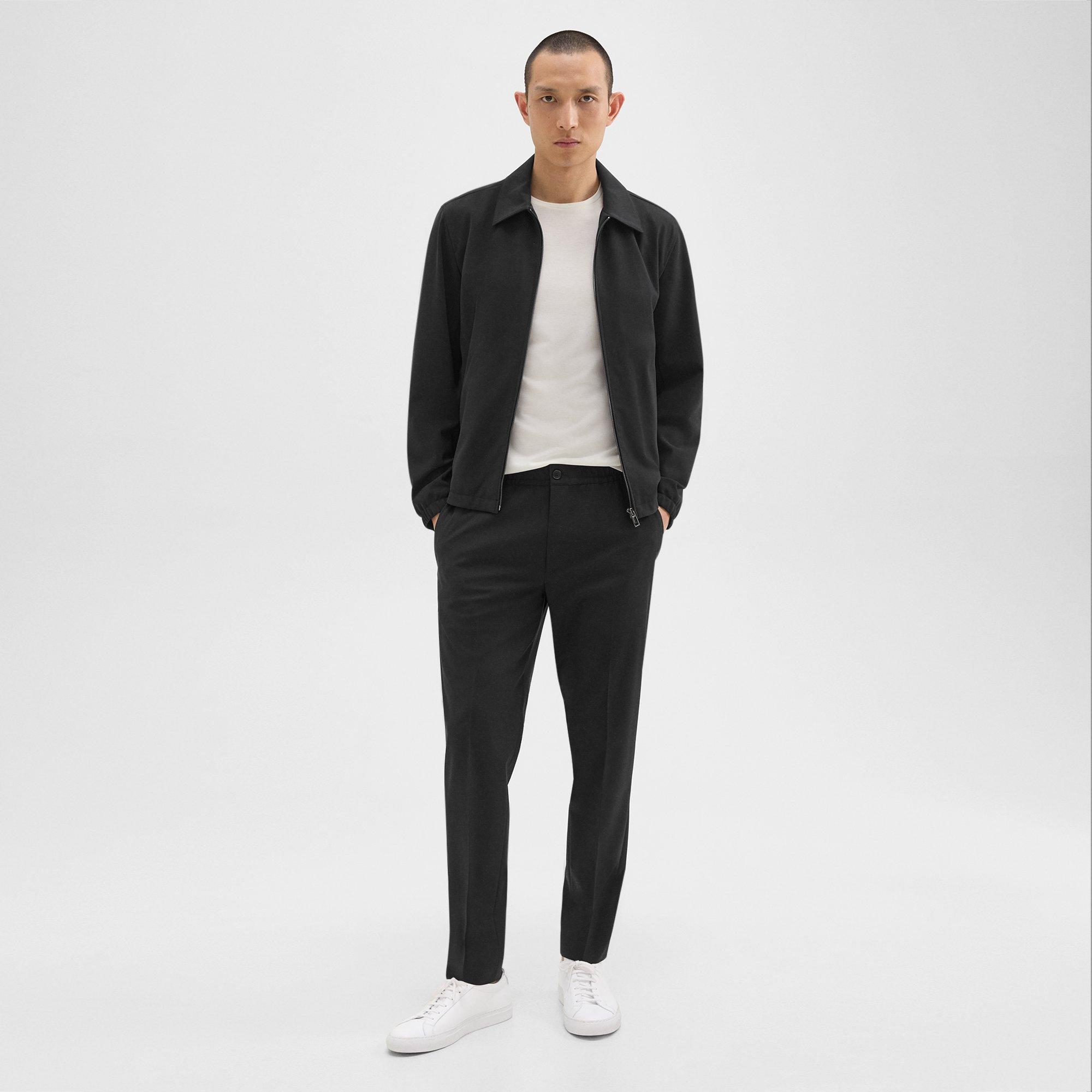 Theory Larin Drawstring Pant in Stretch Wool