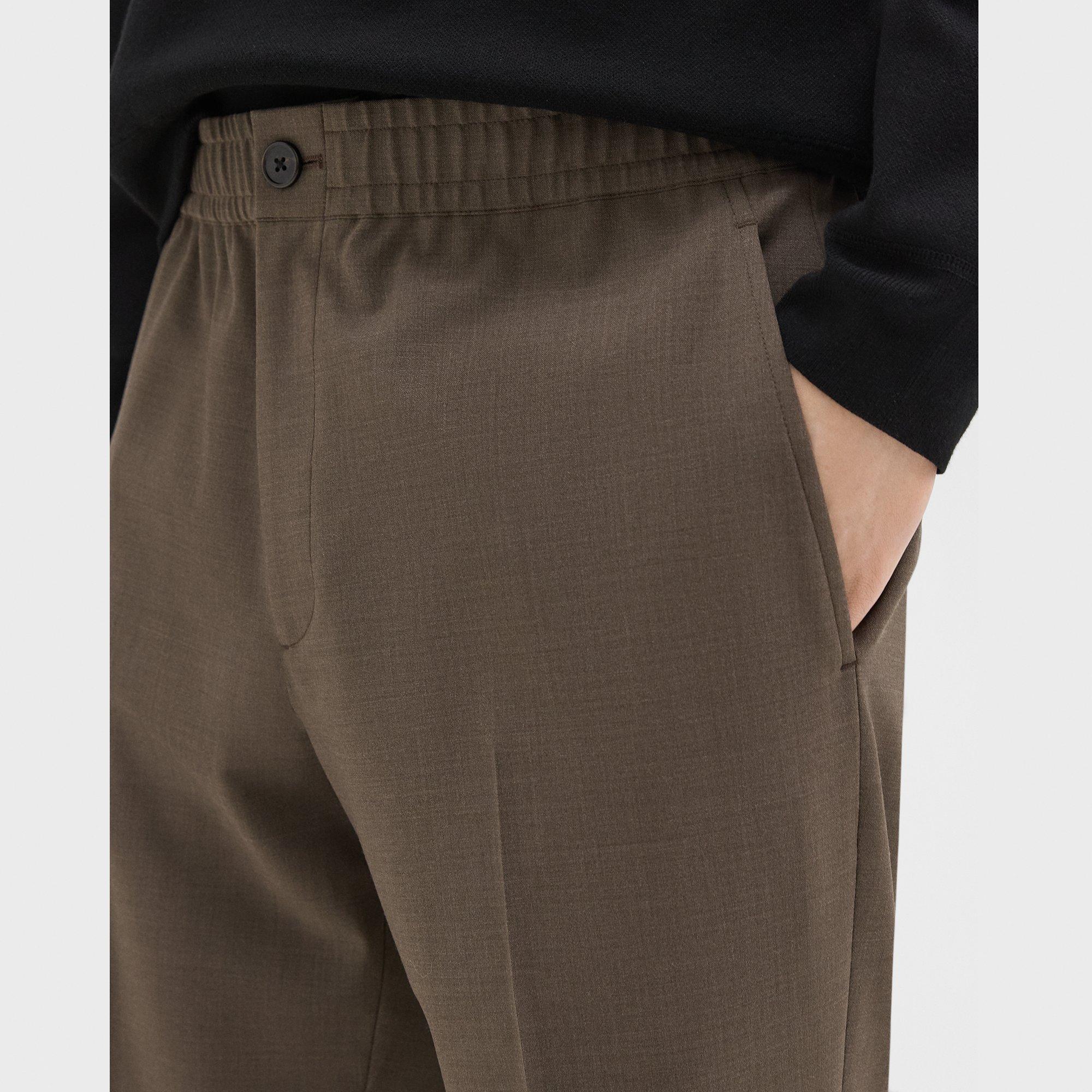 Larin Drawstring Pant in Stretch Wool