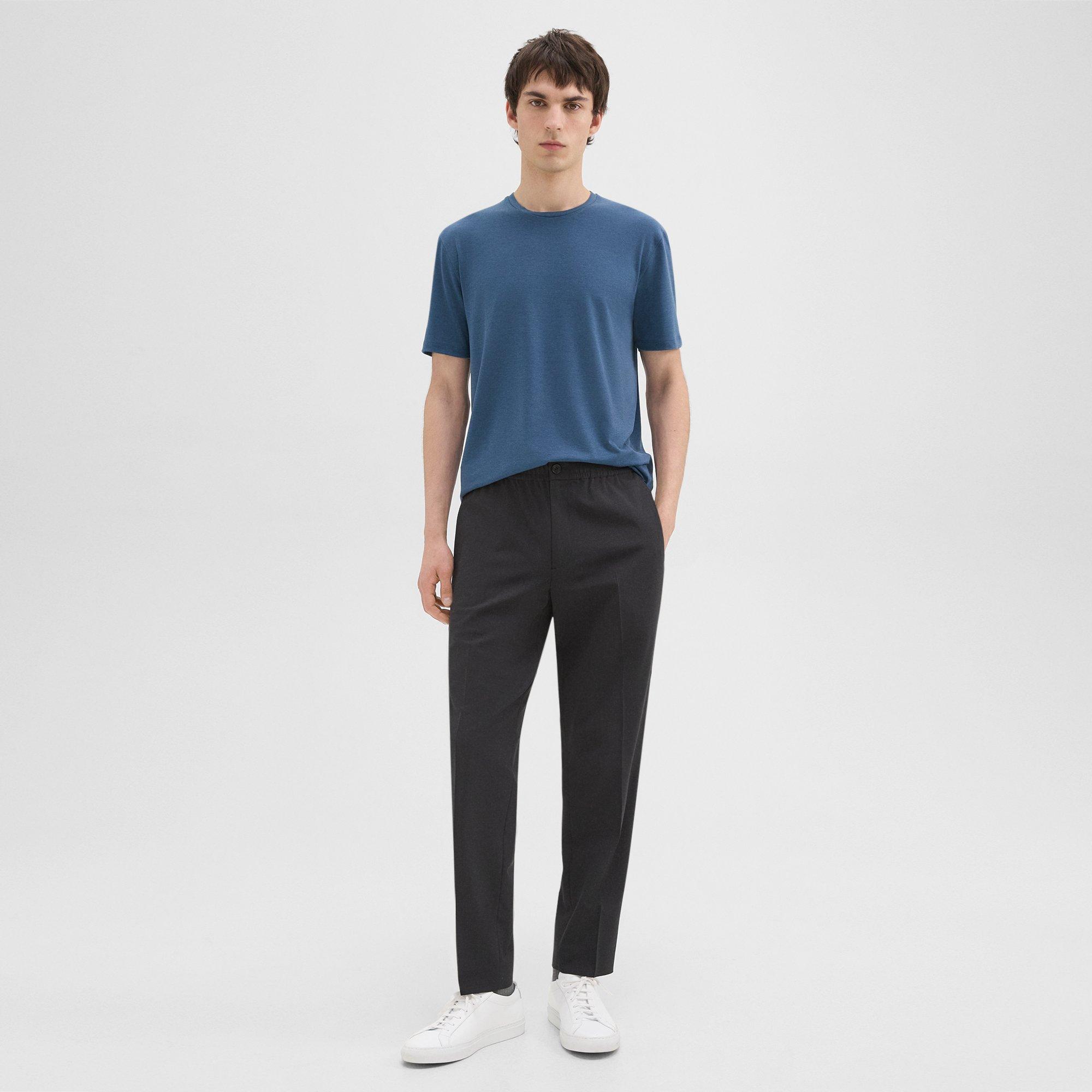 Larin Drawstring Pant in Stretch Wool