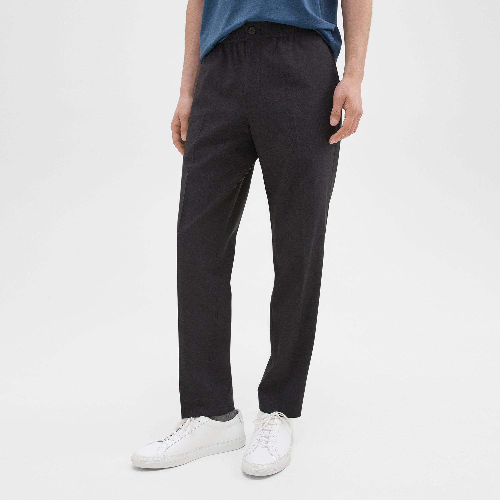 Larin Drawstring Pant in Stretch Wool