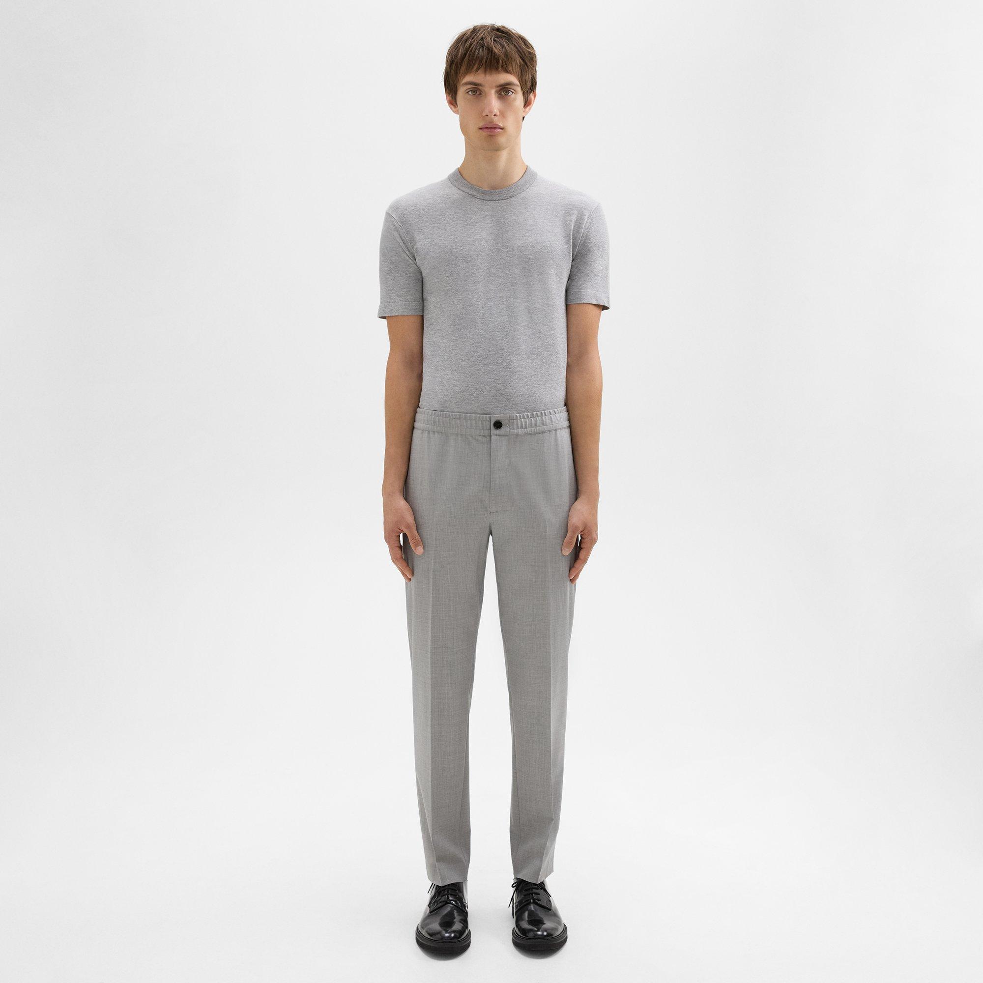 띠어리 Theory Larin Drawstring Pant in Stretch Wool,VAPOR MELANGE