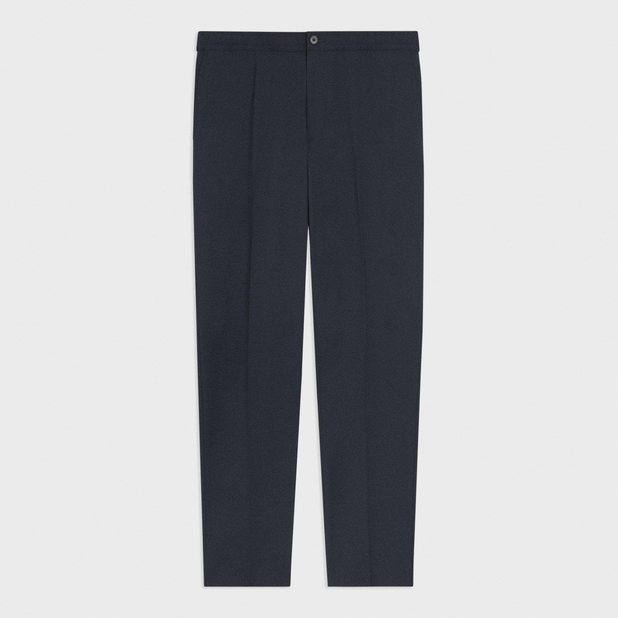 Pantalon Larin à Cordon de Serrage en Laine Stretch