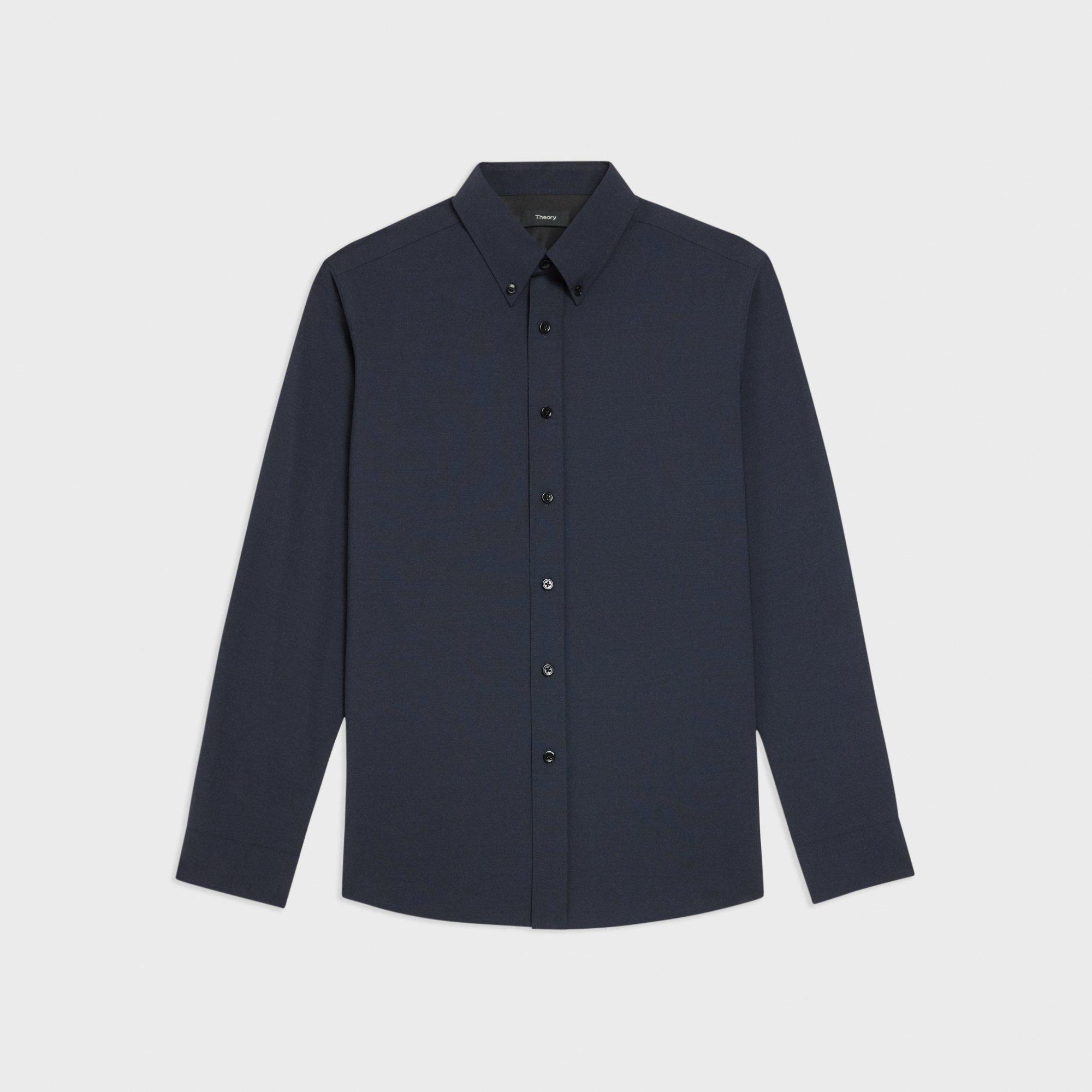 Hugh Shirt in Stretch Wool