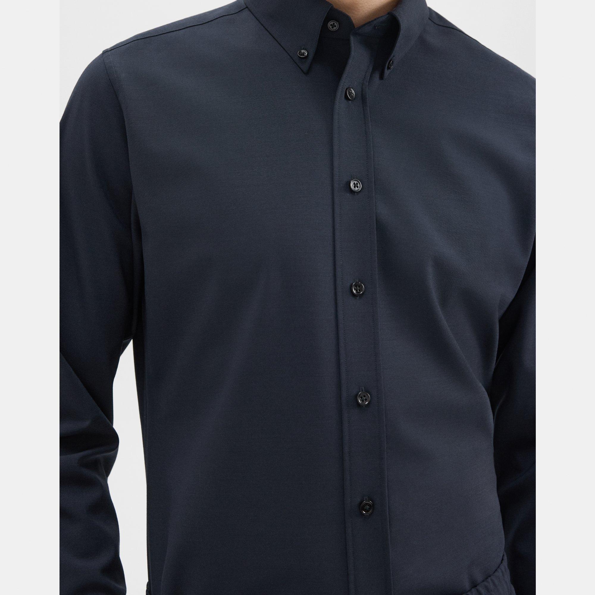 Hugh Shirt in Stretch Wool