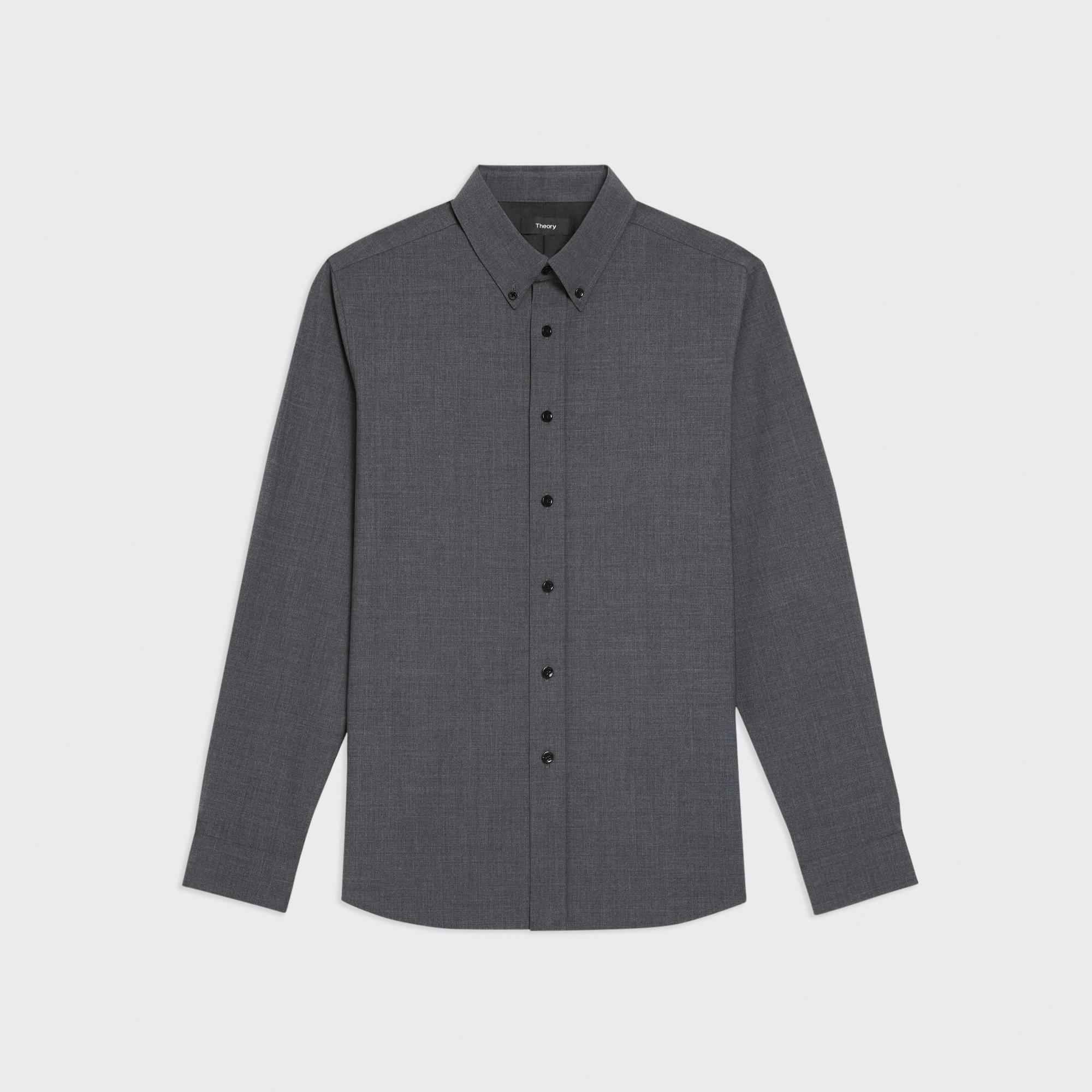 Hugh Shirt in Stretch Wool