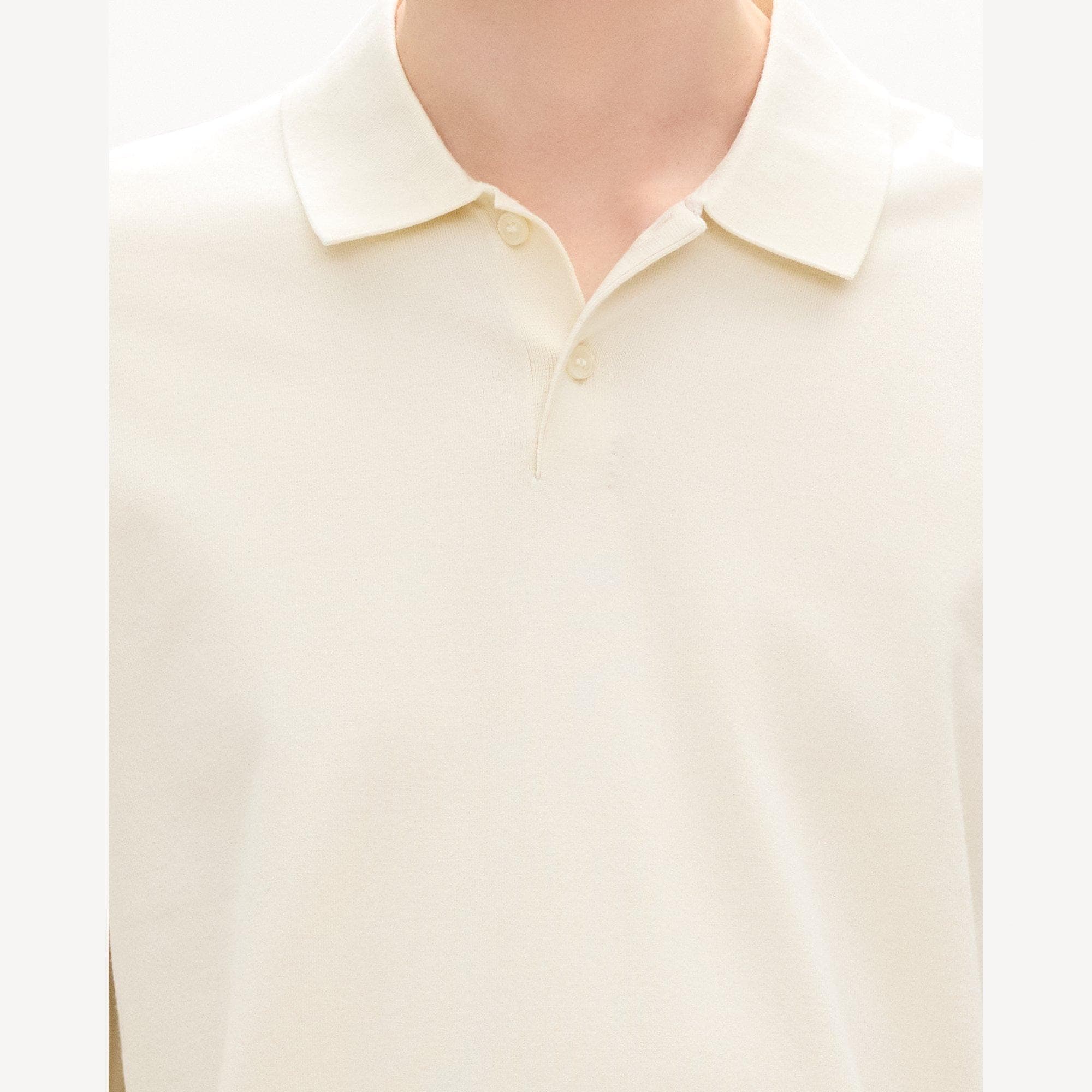 Goris Long-Sleeve Polo Shirt in Light Bilen