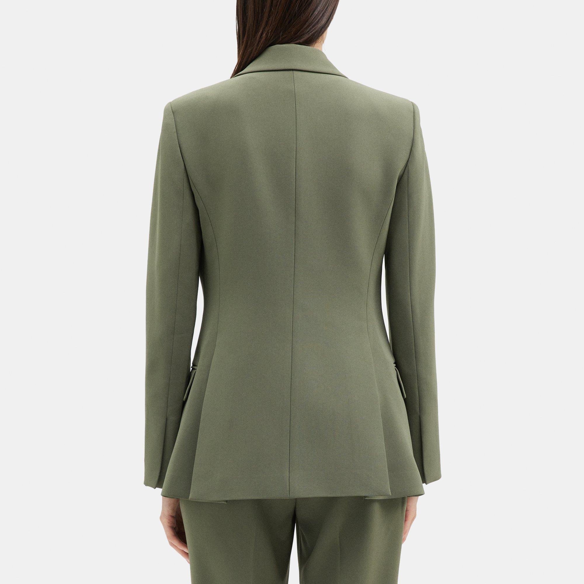 Fitted Blazer in Crepe