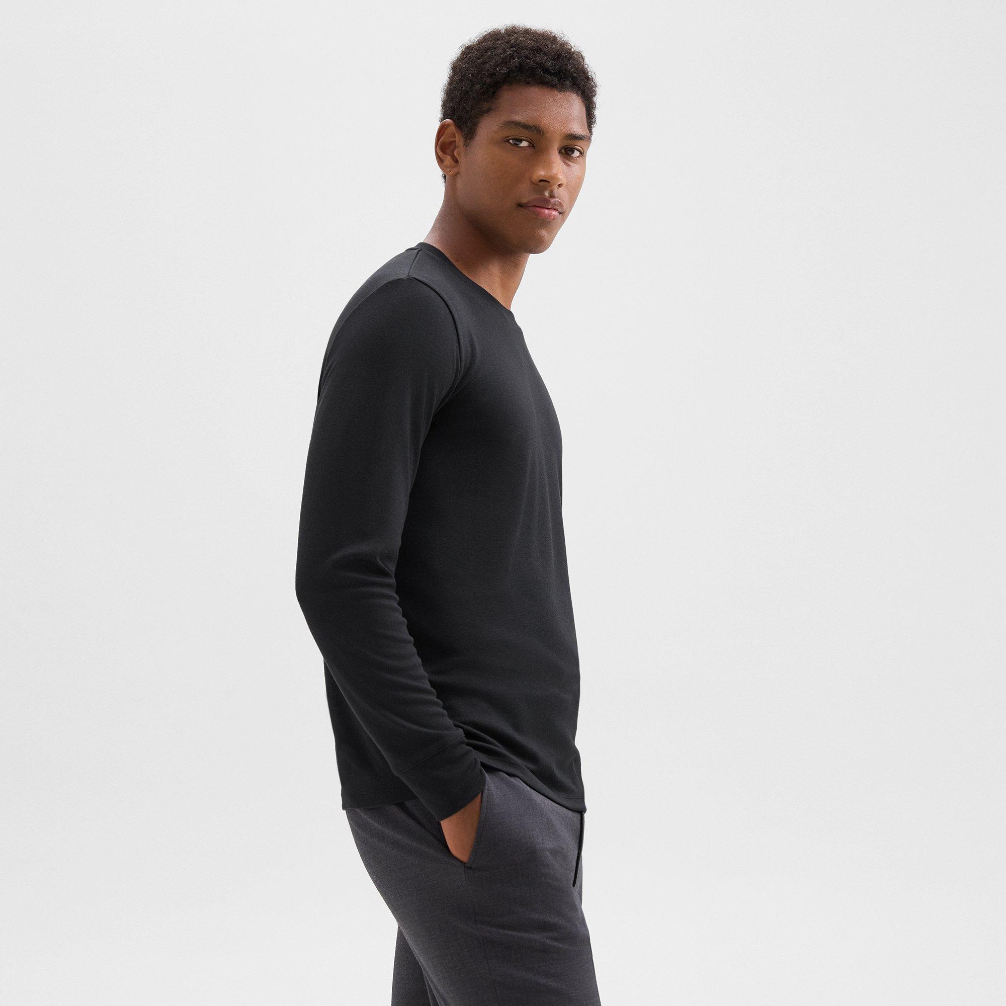 Essential Long-Sleeve Tee in Anemone Modal Jersey